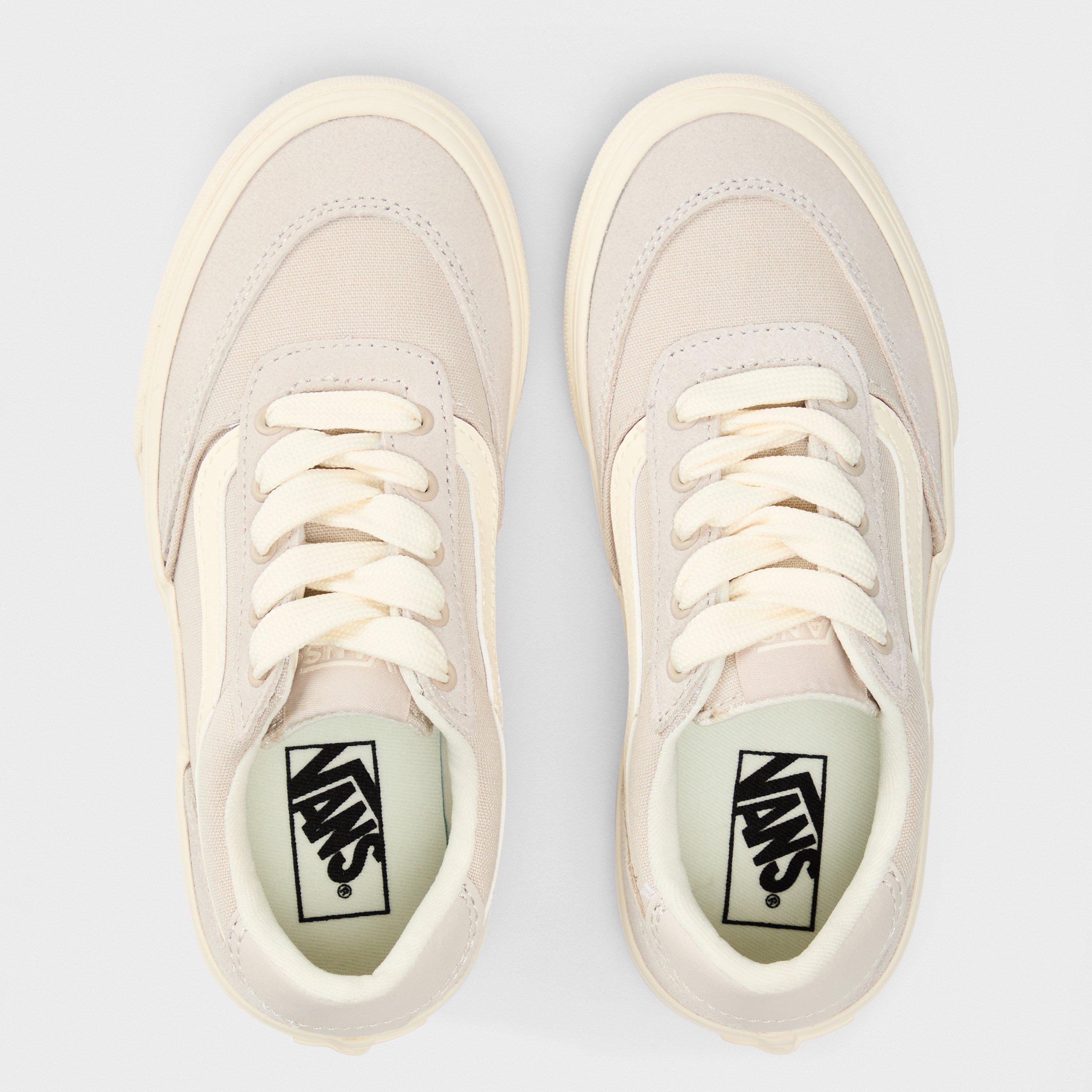 Taupe EN9 - Vans - Kids Brooklyn Canvas Trainers - 4