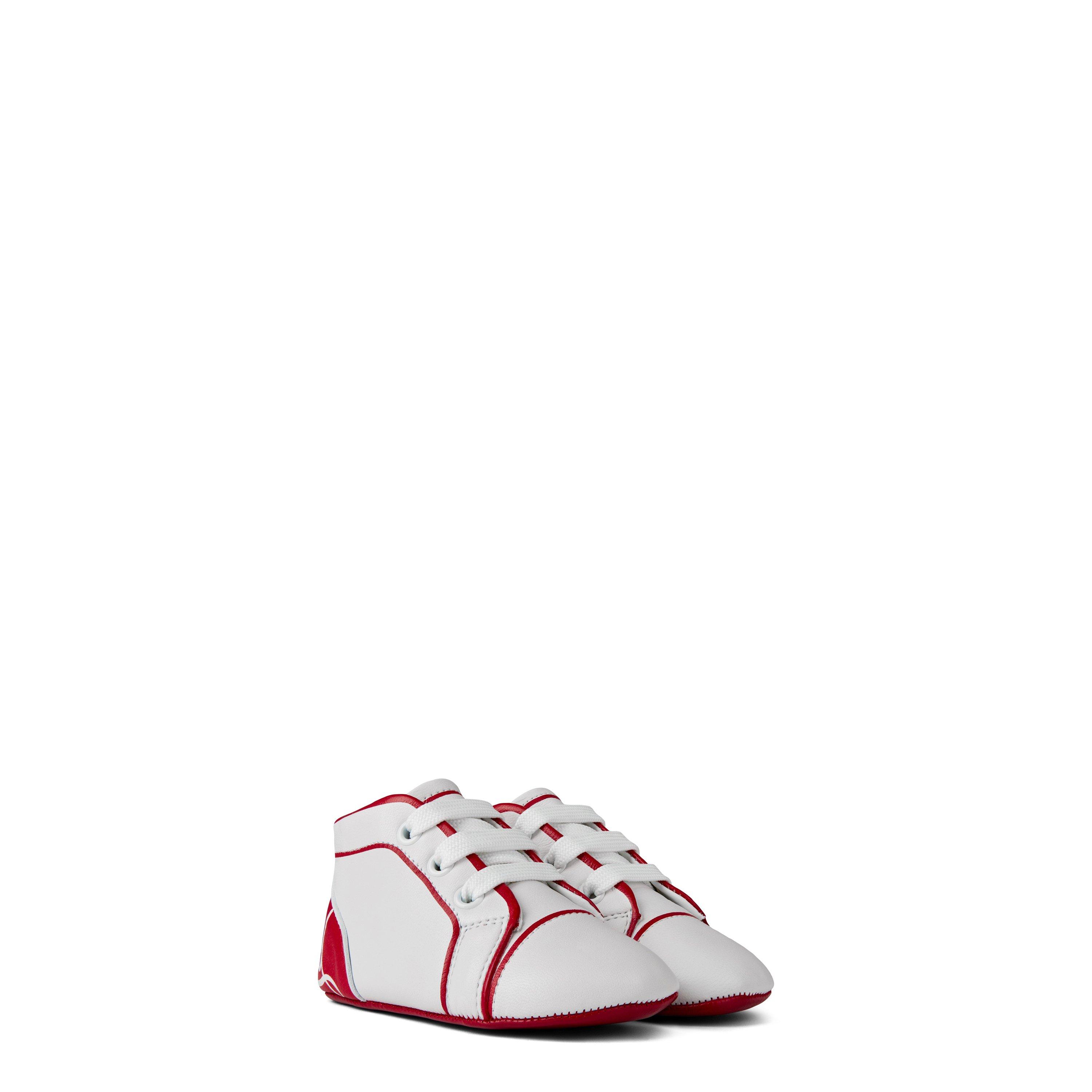 White Red Q647 - Christian Louboutin - Baby Funnyto Sneakers - 4