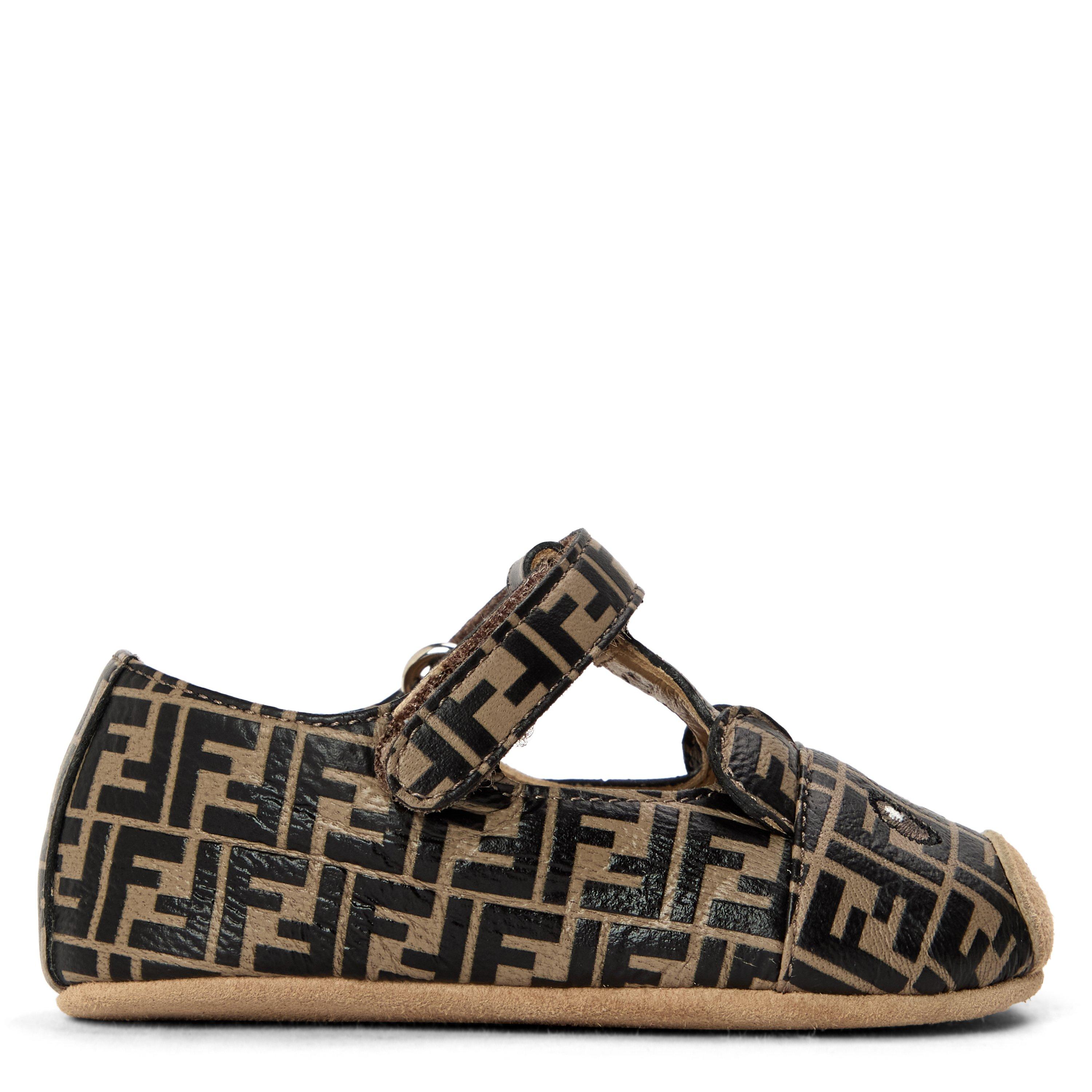 Brown F0HDP - Fendi - Fendi FF Crib Shoes Bb61 - 1