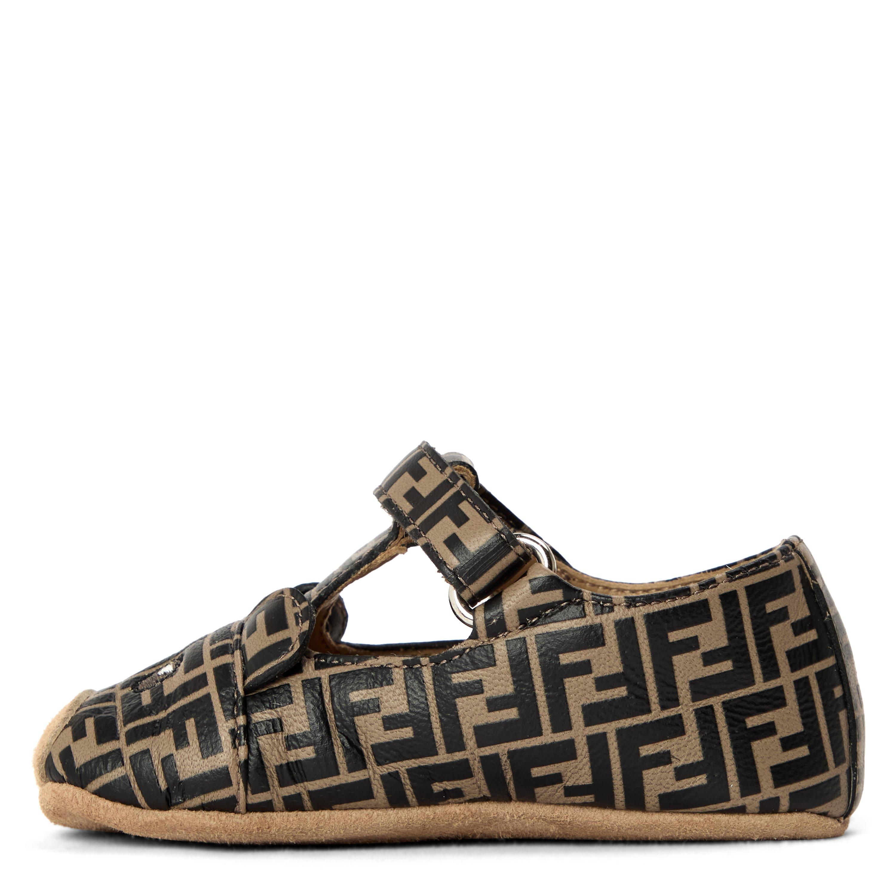 Brown F0HDP - Fendi - Fendi FF Crib Shoes Bb61 - 2