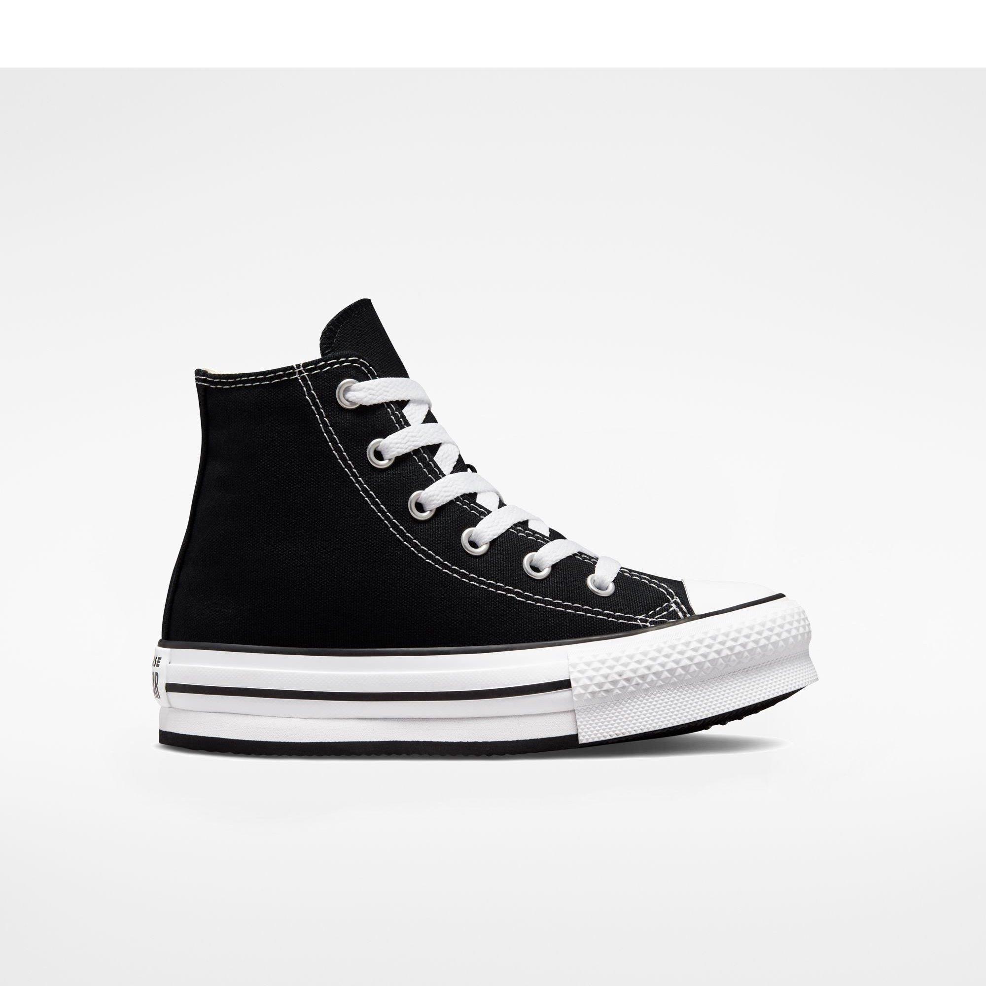 001-Black/Whi - Converse - Kids' Chuck Taylor All Star Eva Canvas High-Top Trainers - 1