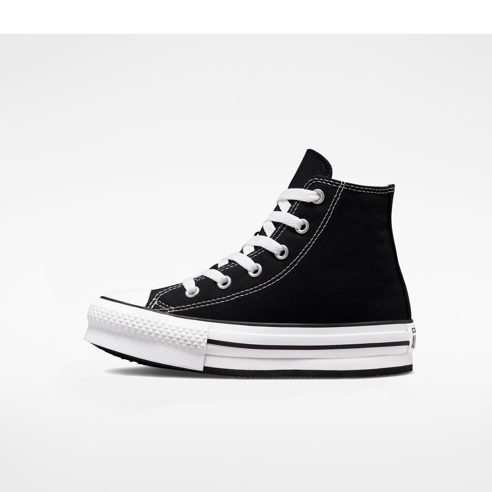 001-Black/Whi - Converse - Kids' Chuck Taylor All Star Eva Canvas High-Top Trainers - 2