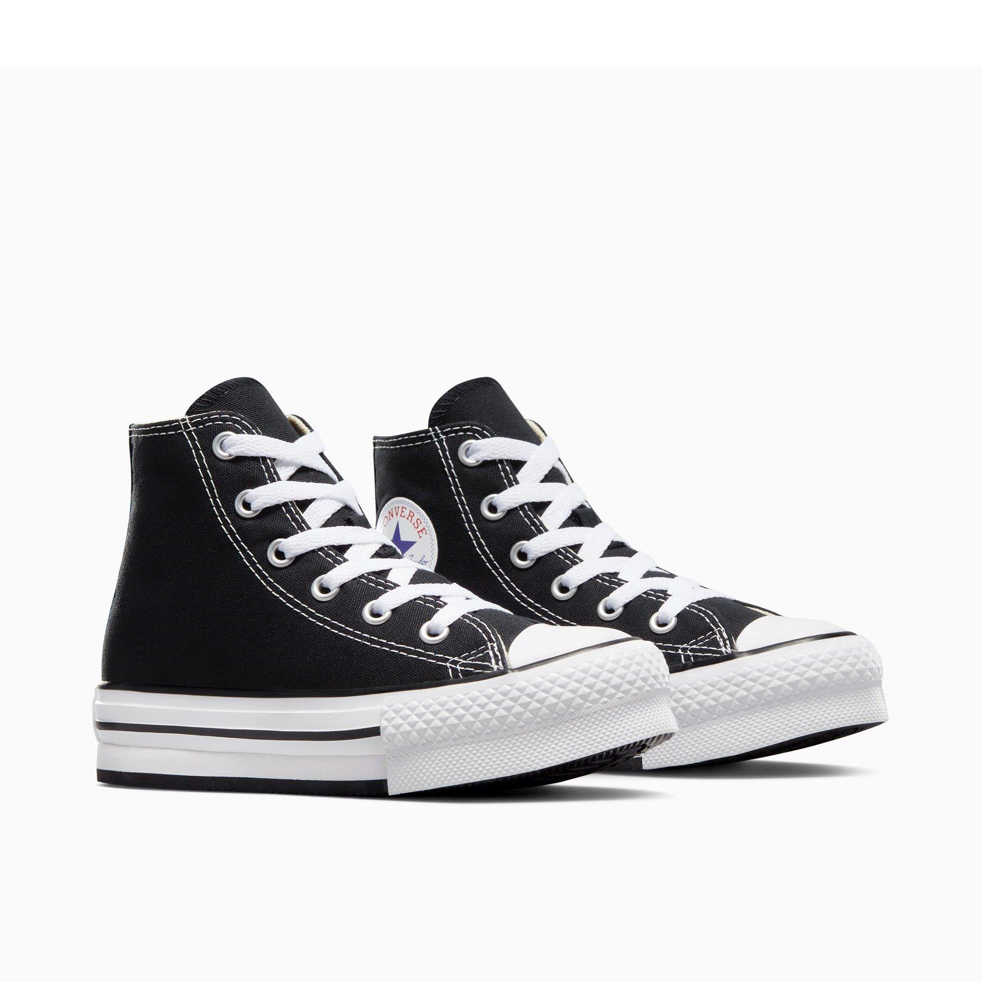 001-Black/Whi - Converse - Kids' Chuck Taylor All Star Eva Canvas High-Top Trainers - 3