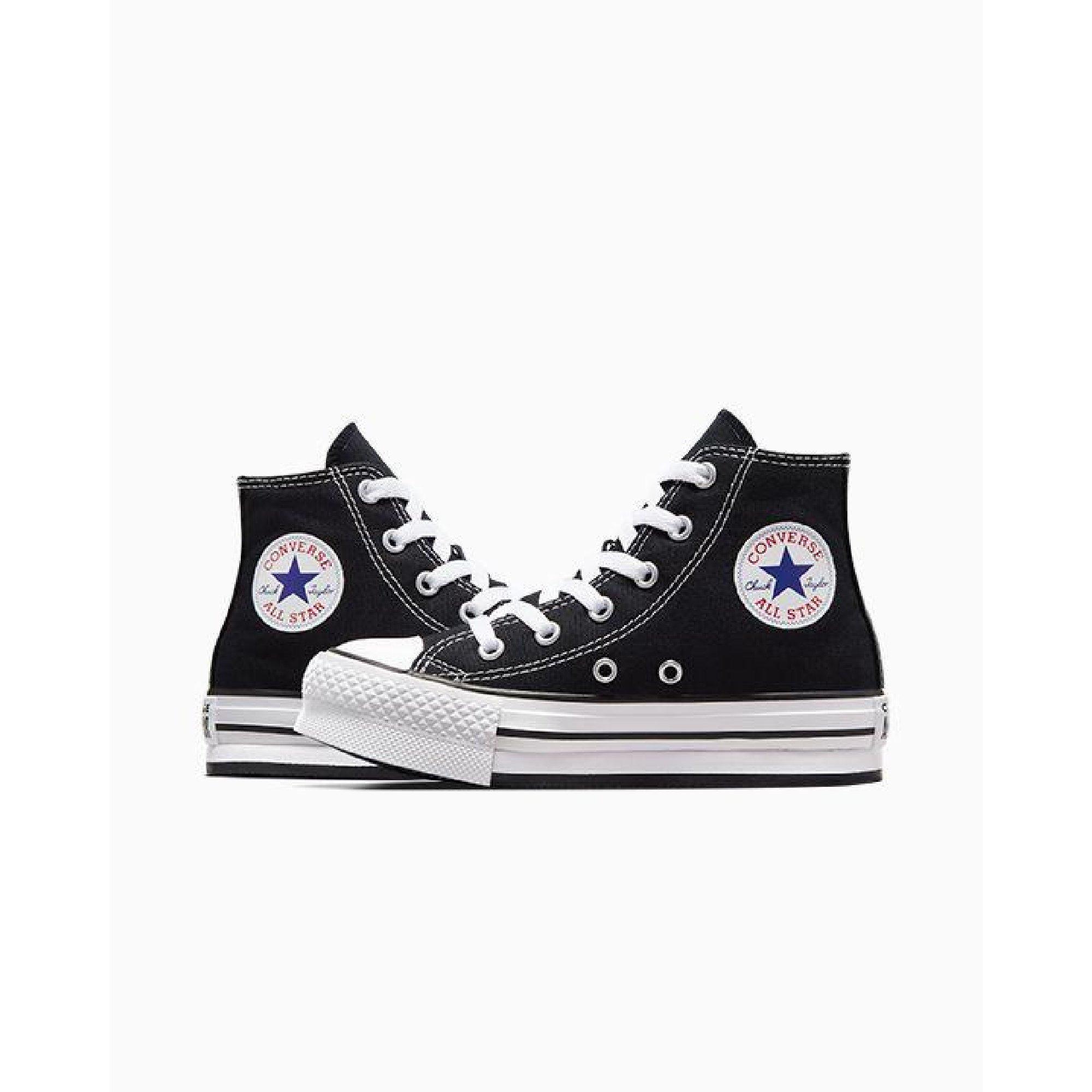001-Black/Whi - Converse - Kids' Chuck Taylor All Star Eva Canvas High-Top Trainers - 4