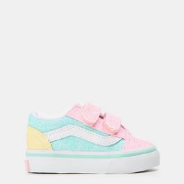 Vans Old Skool V Pastel Glitter M Canvas Trainers Unisex Kids