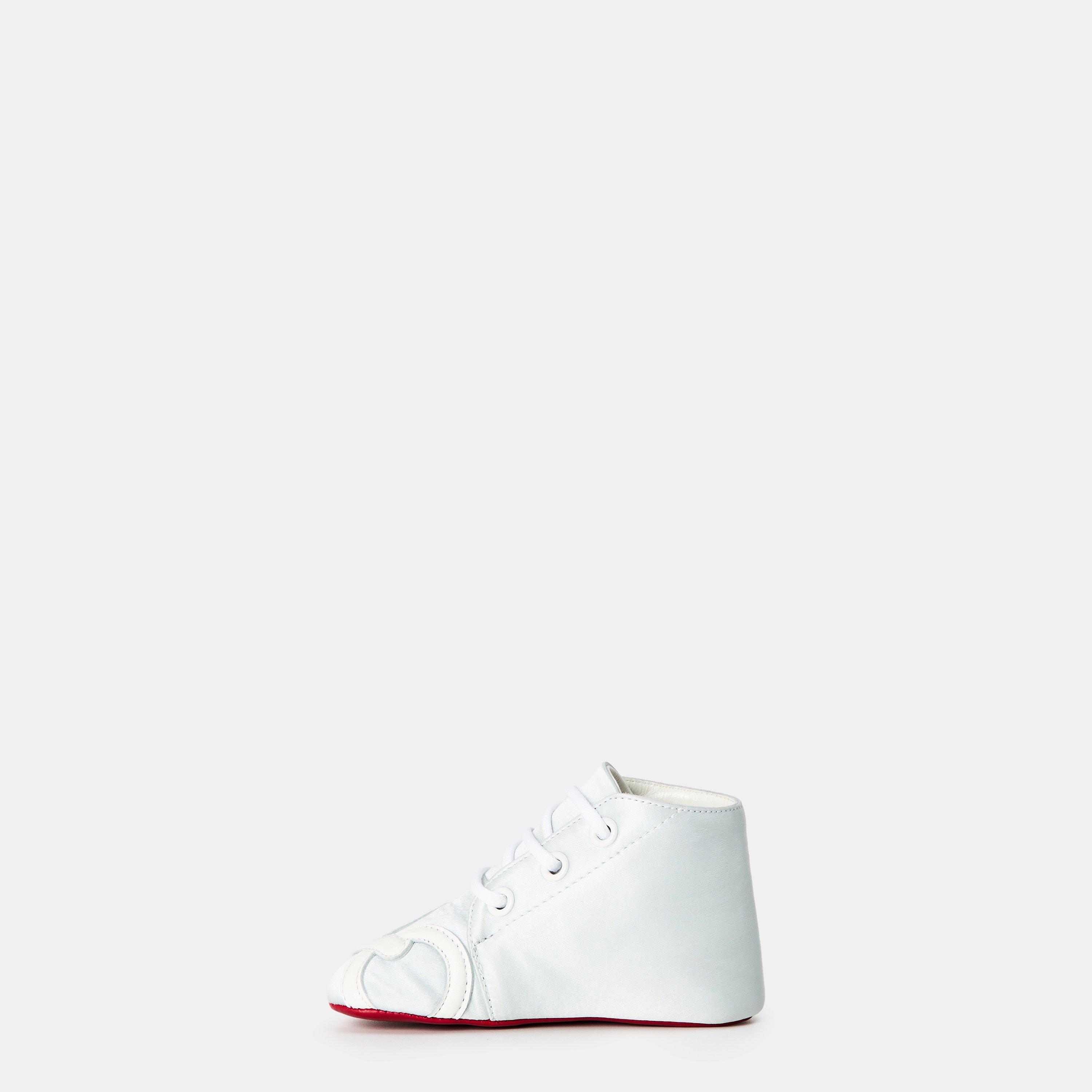Blue Bianco - Christian Louboutin - Unisex Kids' Baby Love Crib Shoes - 2