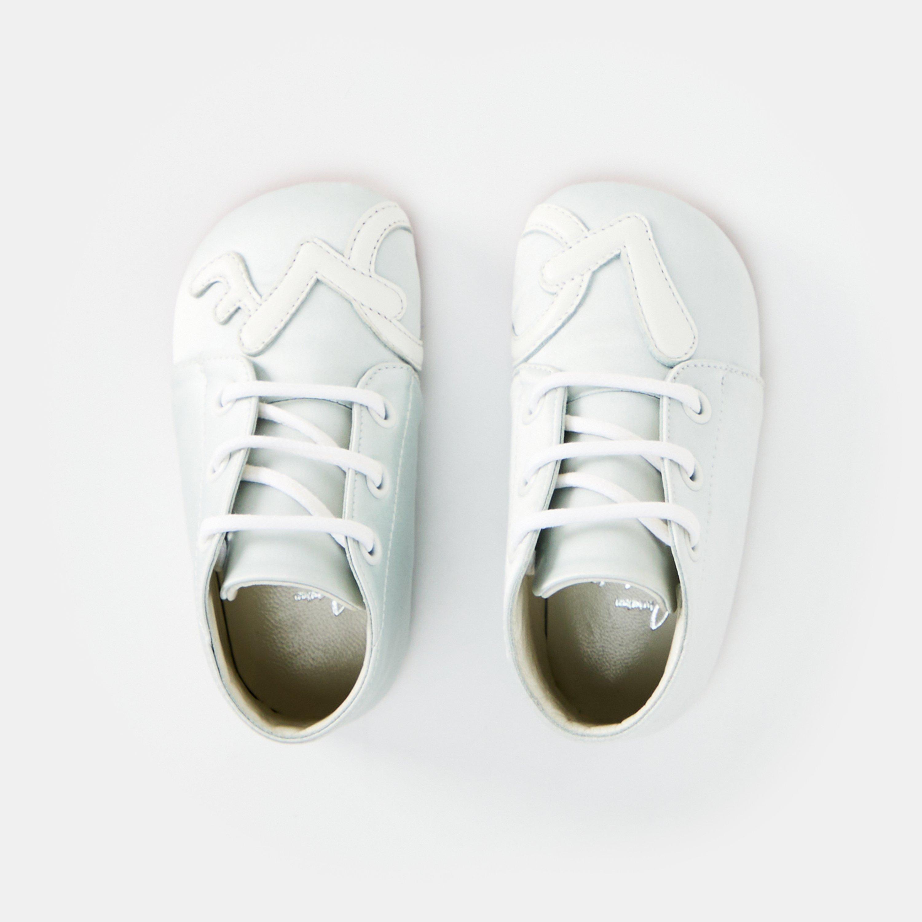 Blue Bianco - Christian Louboutin - Unisex Kids' Baby Love Crib Shoes - 4