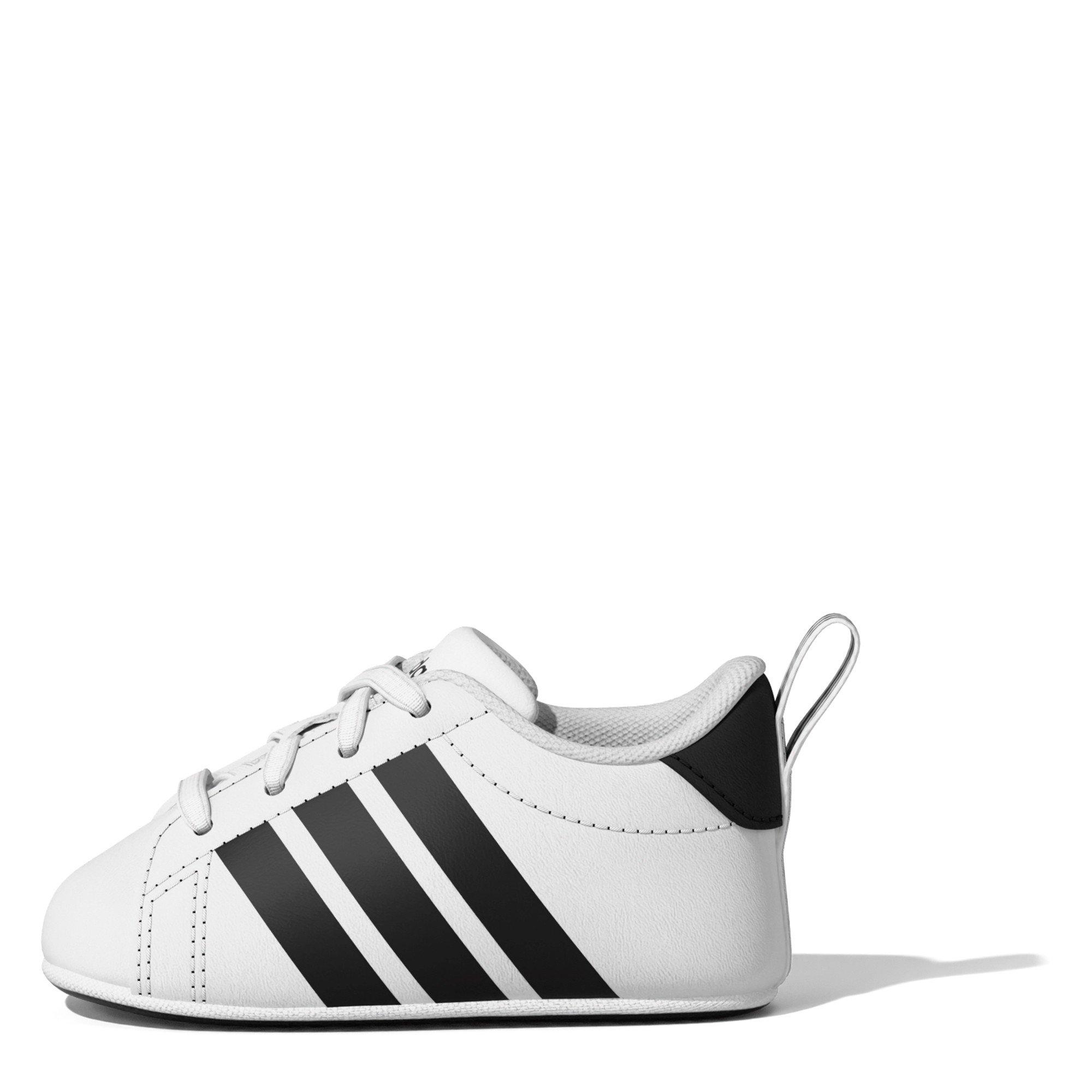 White/Black - adidas - Adidas Crib Shoe - 1