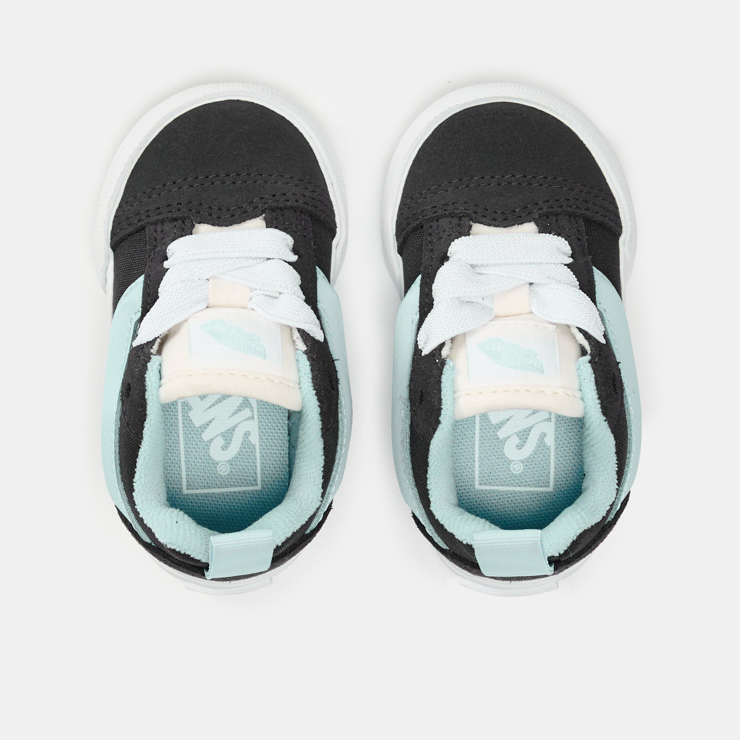 Grey/Blue - Vans - Unisex Kids' Knu Skool Elastic Lace Retro Sport Canvas Trainers - 4