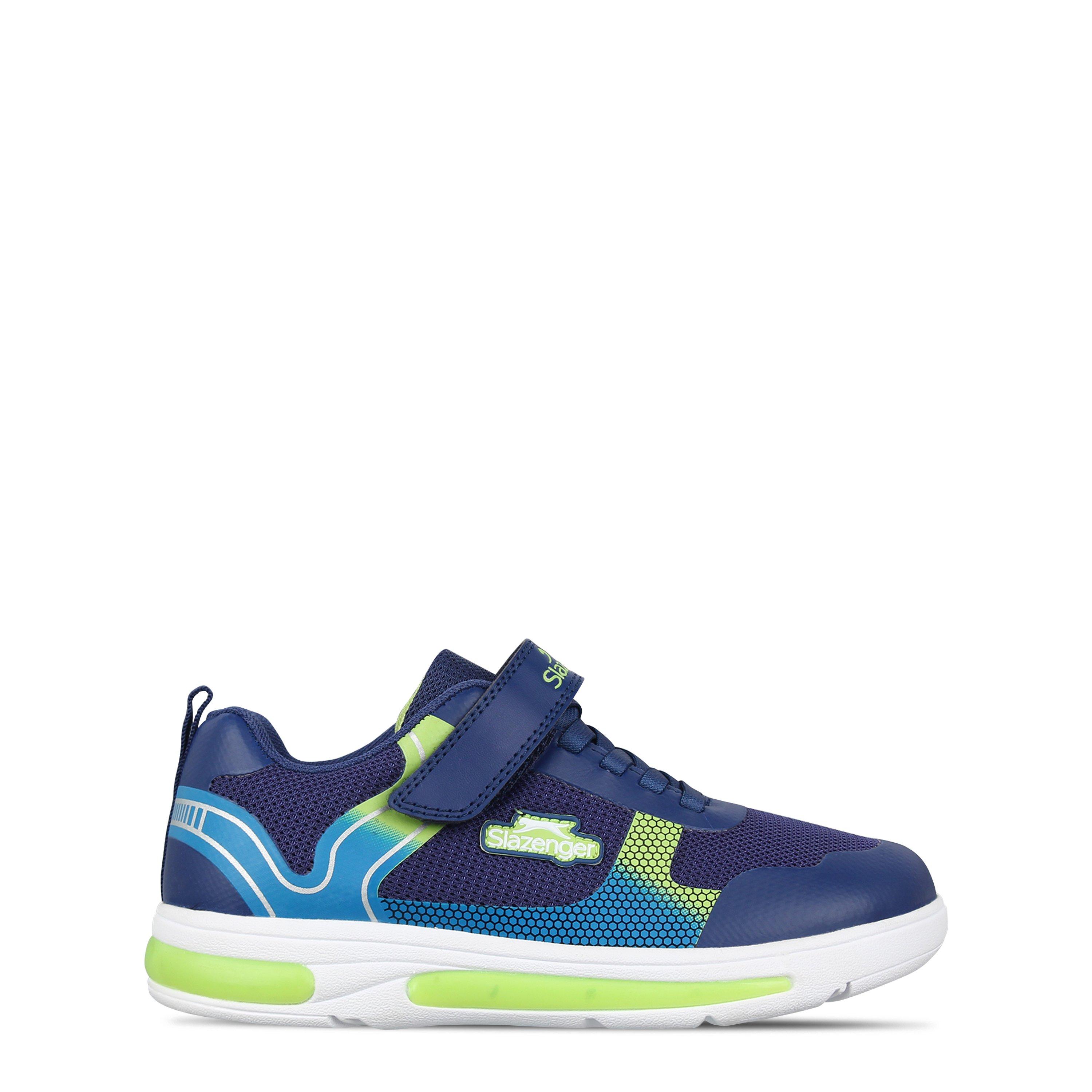 Slazenger Boys Camo Go 2.0 Trainers Childrens - Navy/Lime - C11 (29)