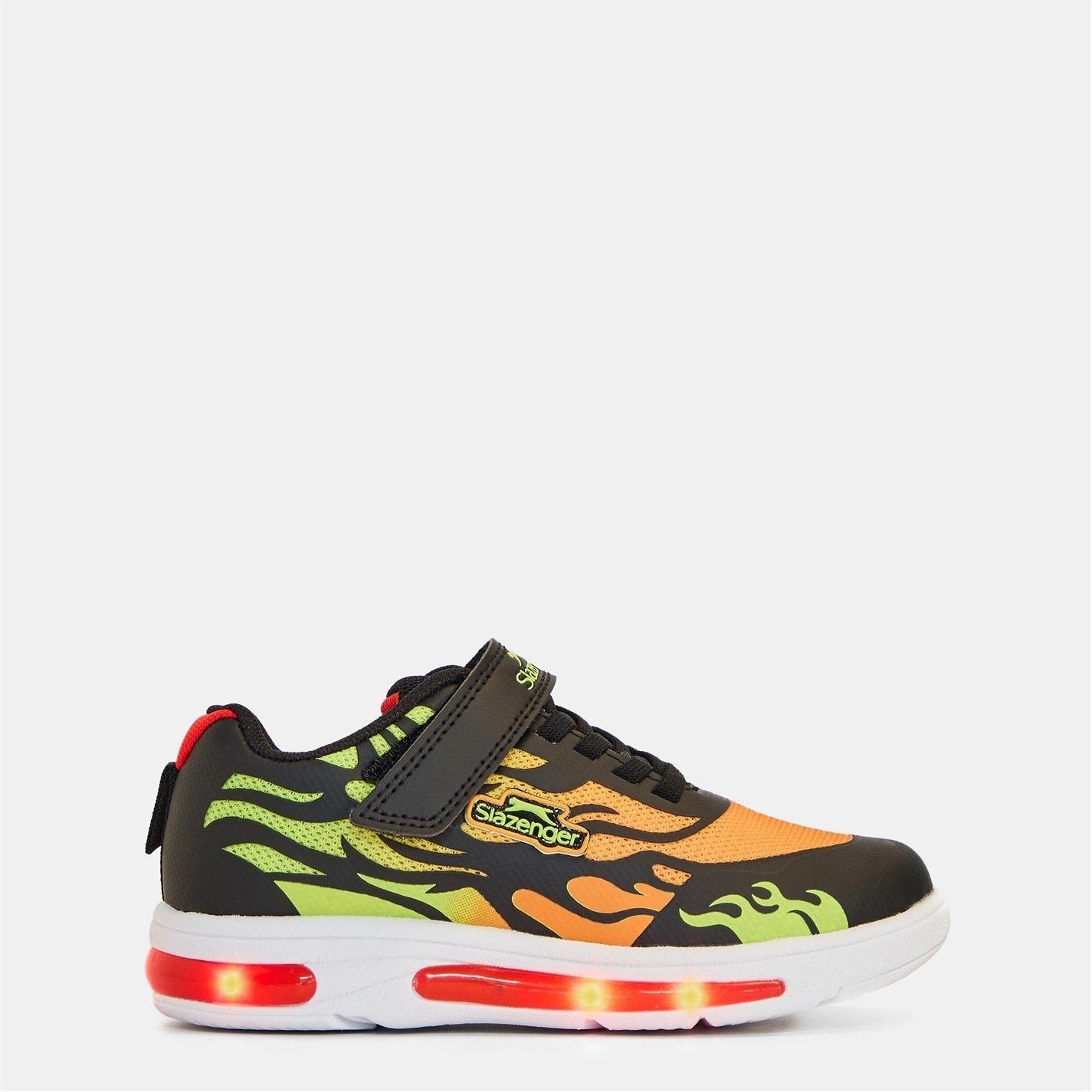 Slazenger Boys Camo Go 2.0 Trainers Childrens - Flames - C12 (30.5)