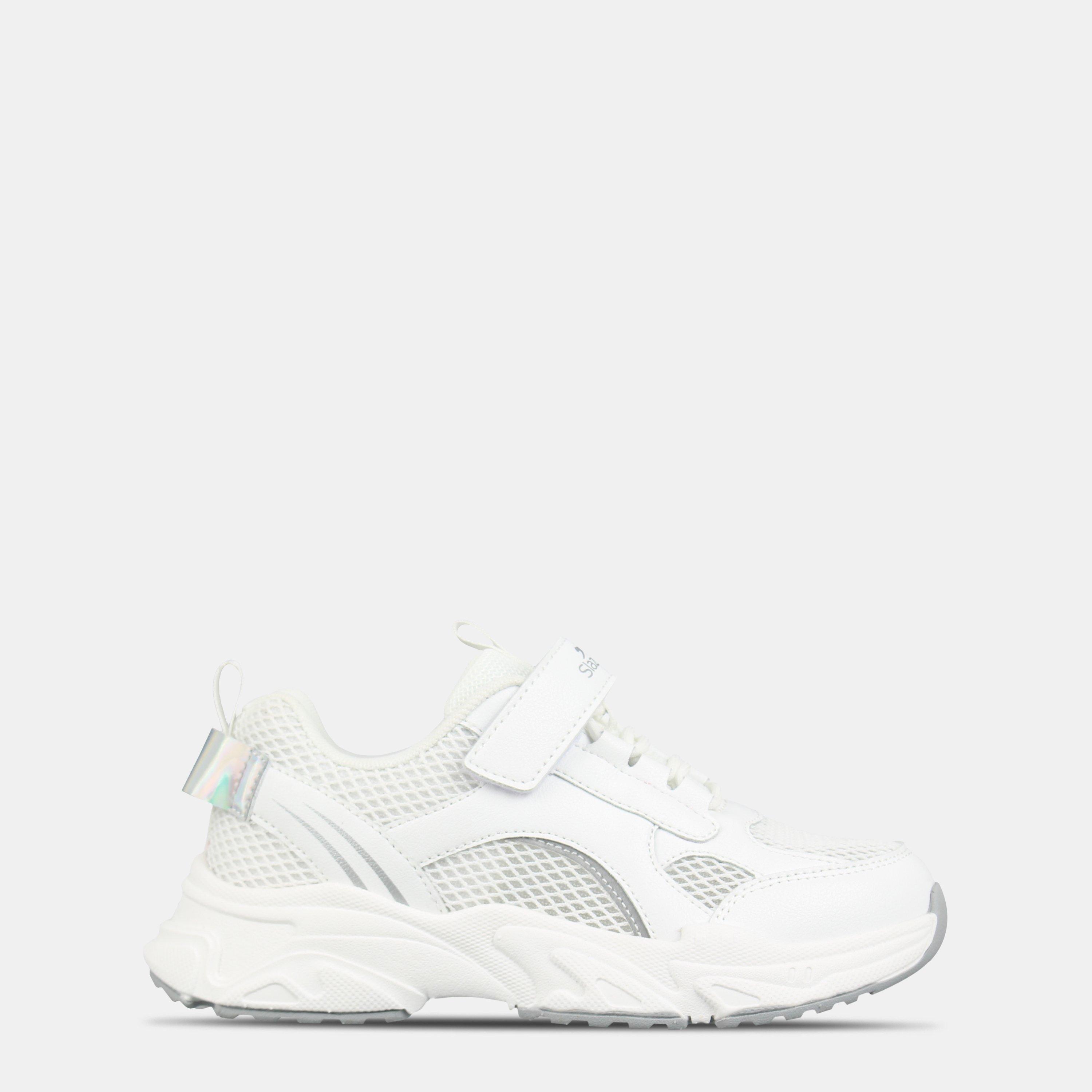Slazenger Girls Kids' Stanton Hook And Loop Runners - White - C13 (31.5)