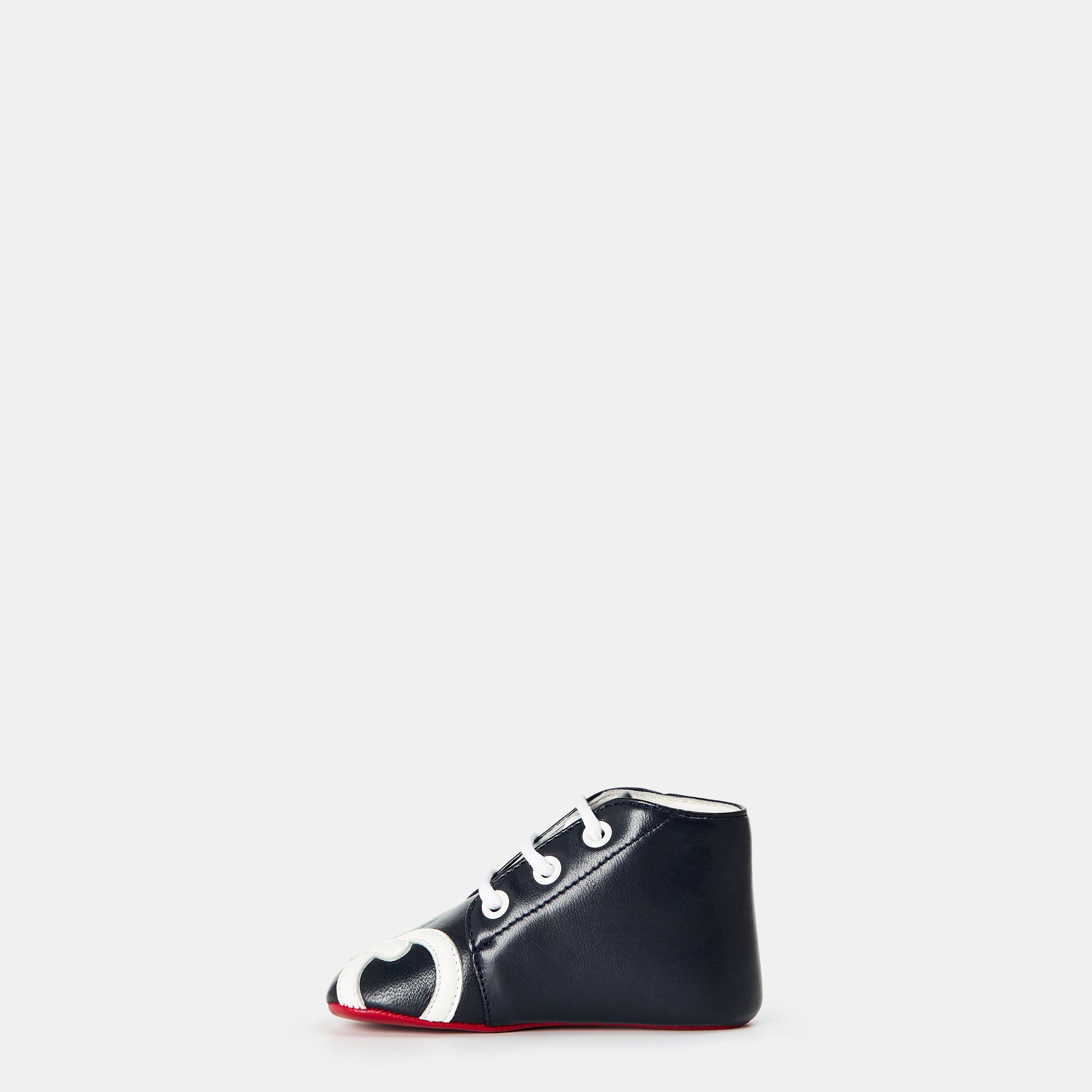 Navy Bianco - Christian Louboutin - Unisex Kids' Baby Love Crib Shoes - 2