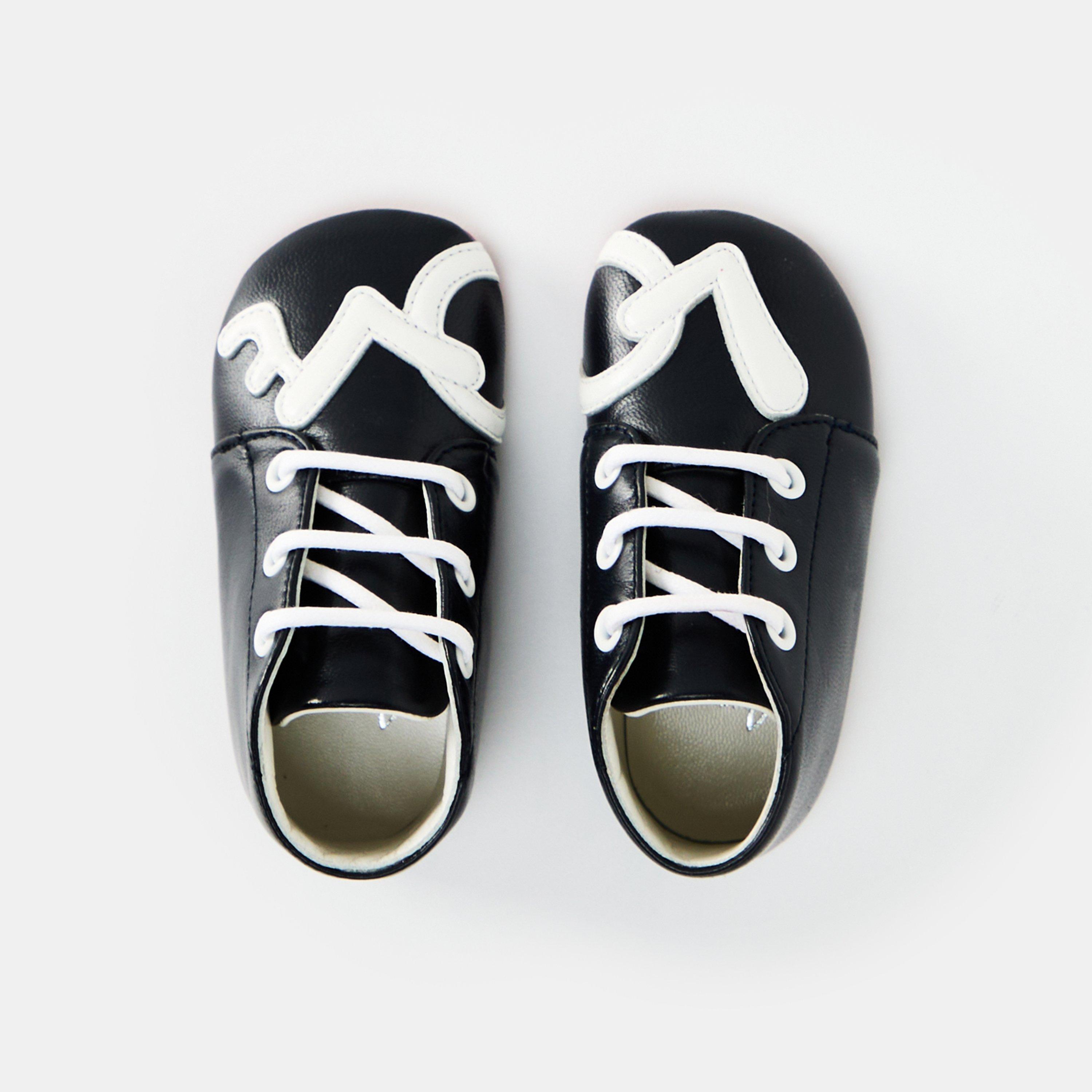 Navy Bianco - Christian Louboutin - Unisex Kids' Baby Love Crib Shoes - 4