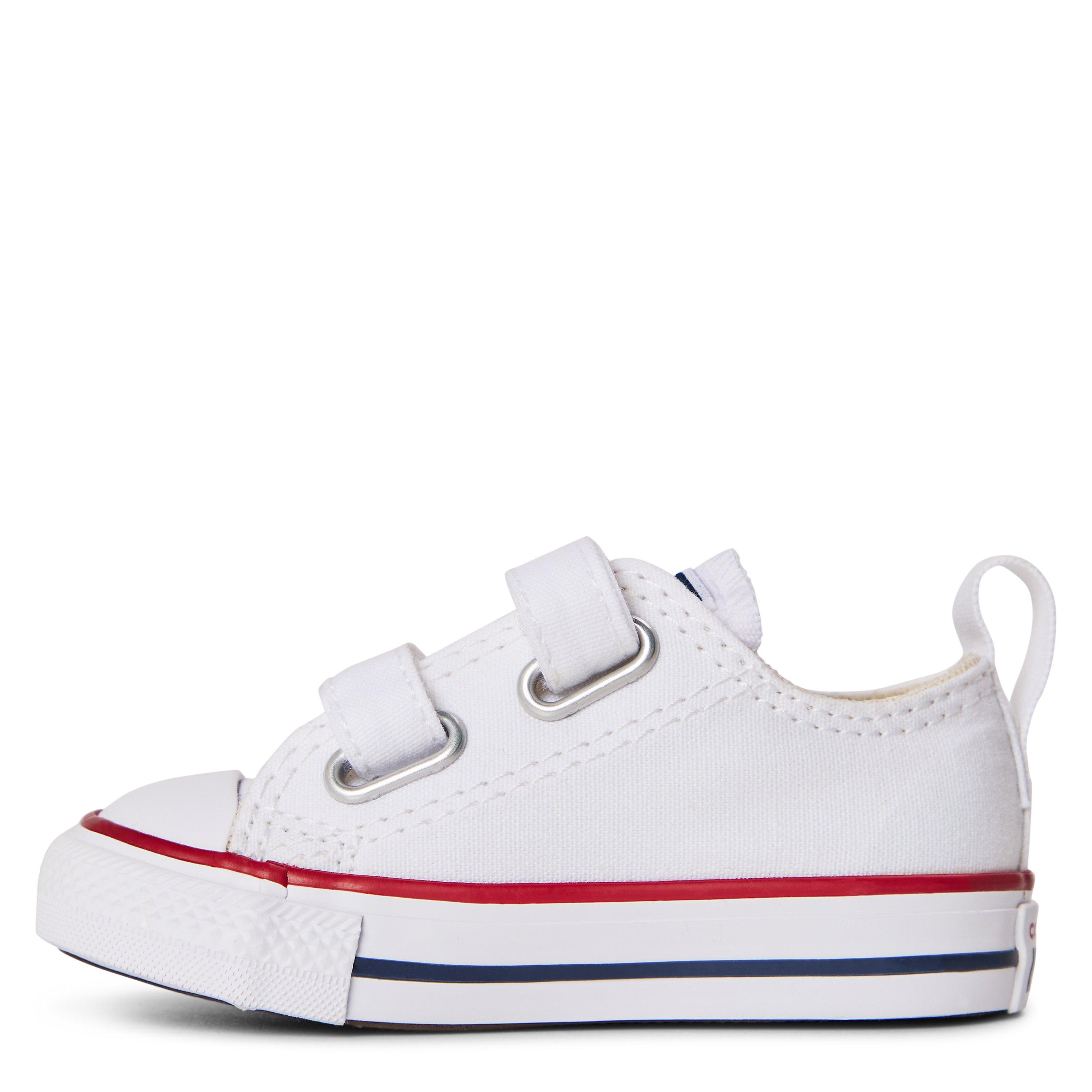 102-White/Gar - Converse - Unisex Kids' Chuck Taylor All Star 2V Canvas Trainers - 2