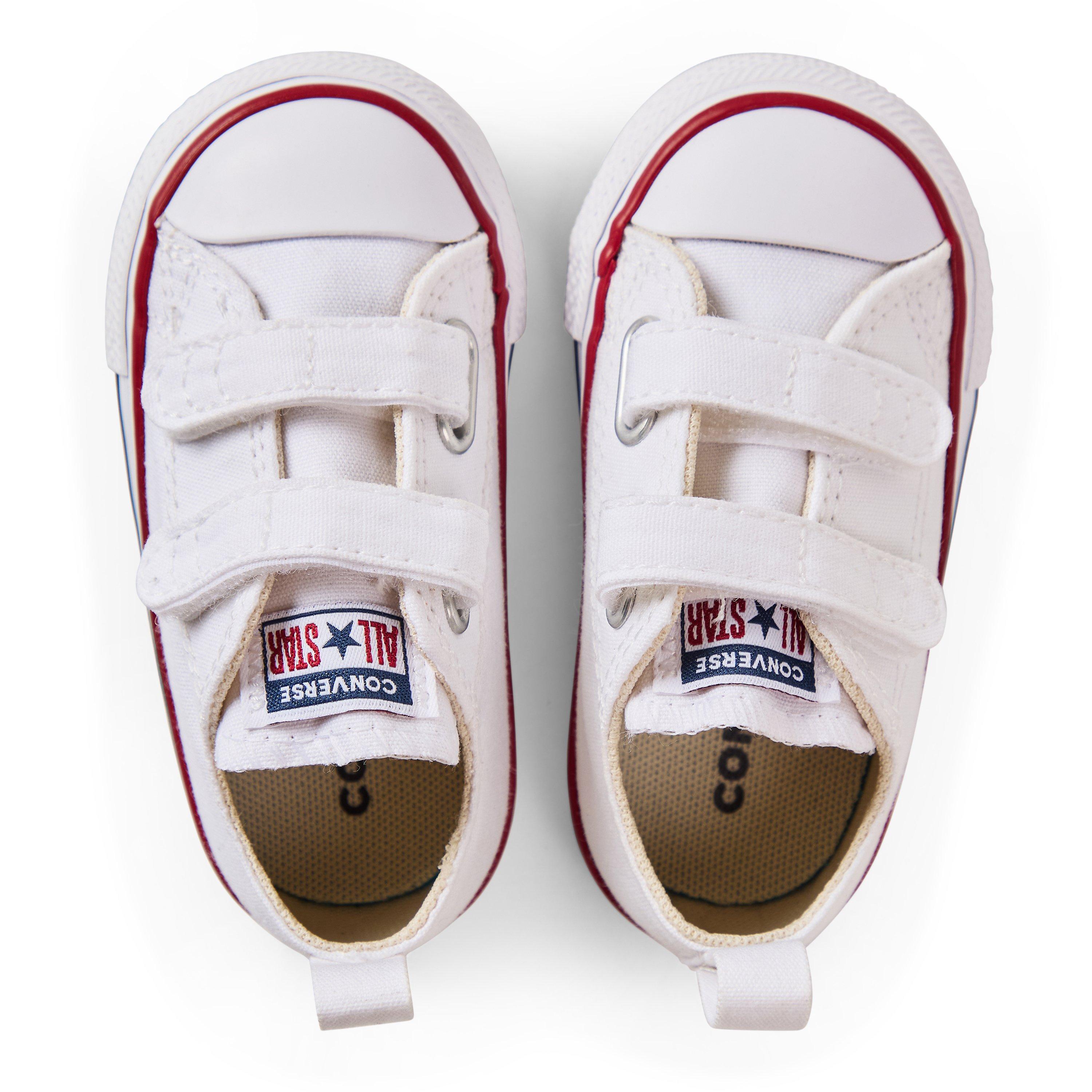 102-White/Gar - Converse - Unisex Kids' Chuck Taylor All Star 2V Canvas Trainers - 4