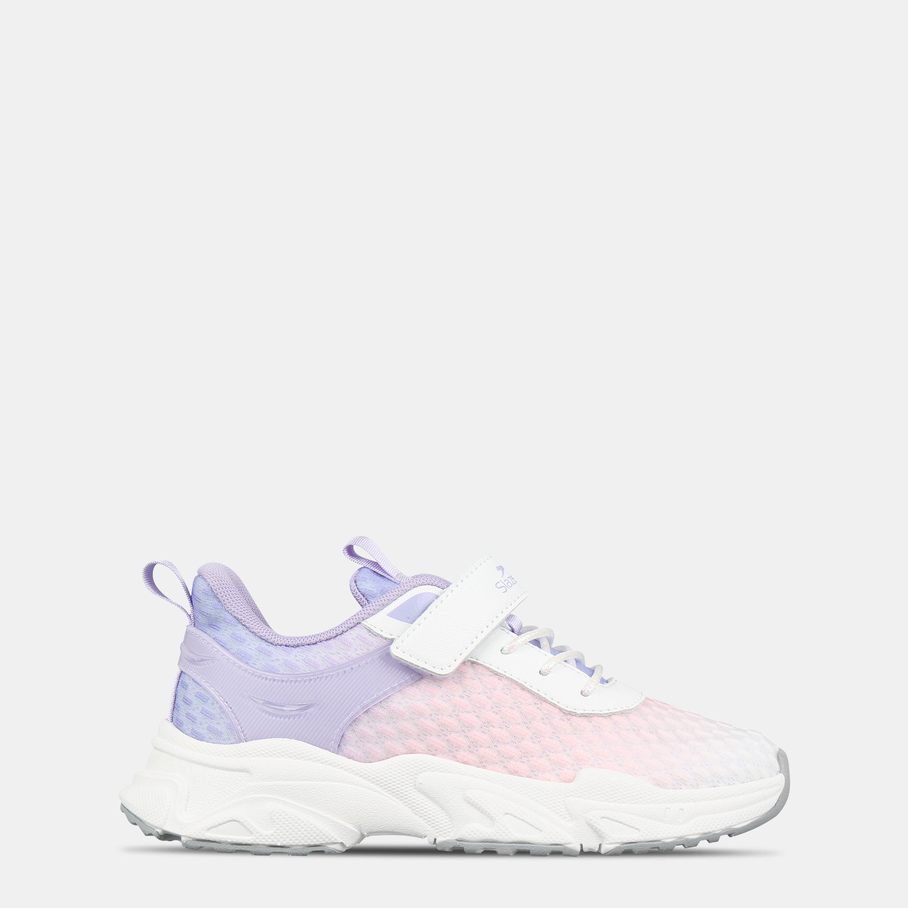 White/Purple - Slazenger - Kids' Skye Textile Hook and Loop Runners - 1