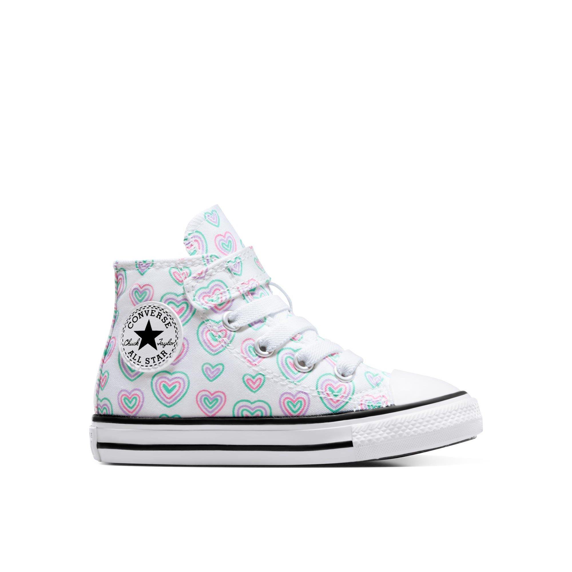 102-White/Oop - Converse - Kids' Chuck Taylor All Star Hea Canvas High-Top Trainers - 1
