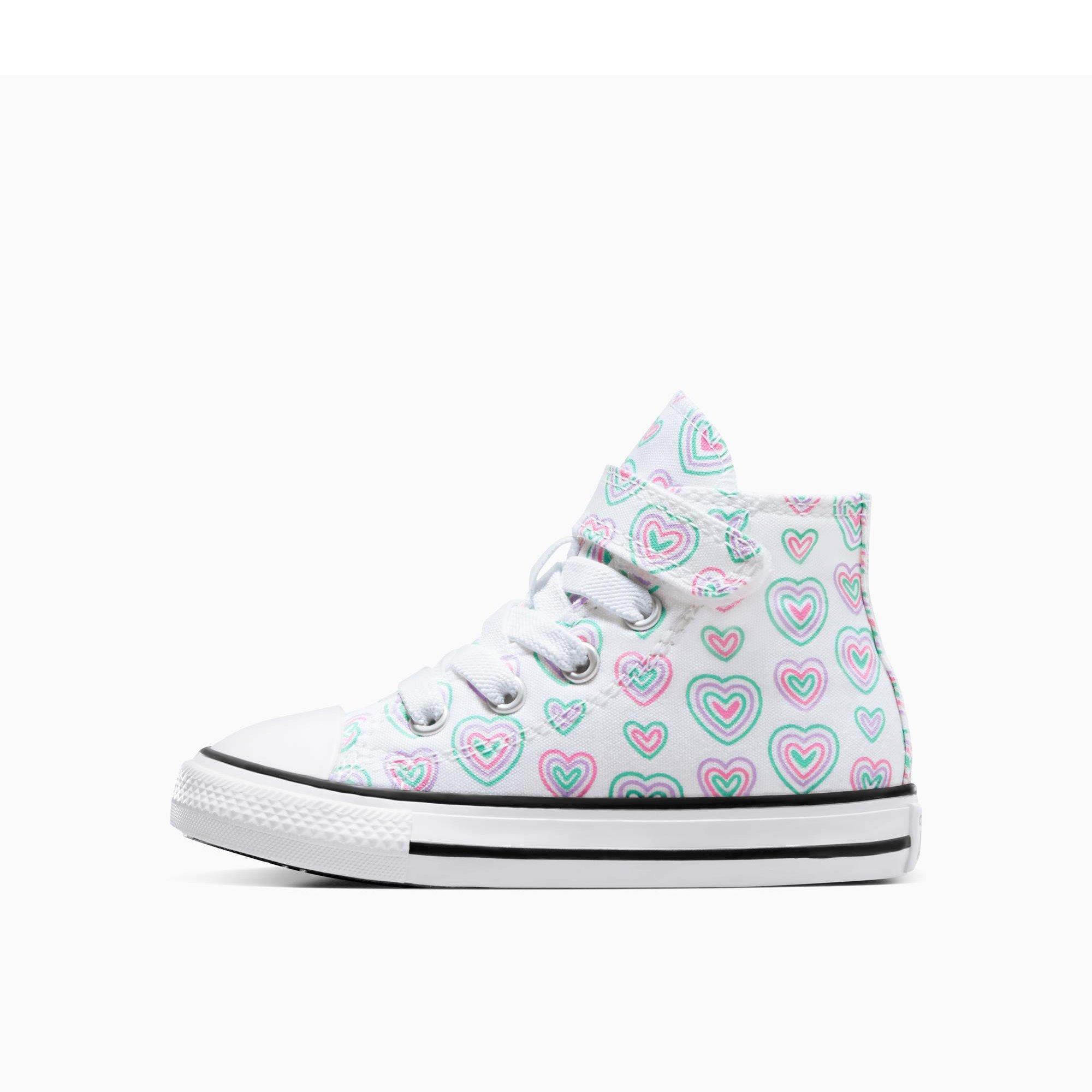 102-White/Oop - Converse - Kids' Chuck Taylor All Star Hea Canvas High-Top Trainers - 2
