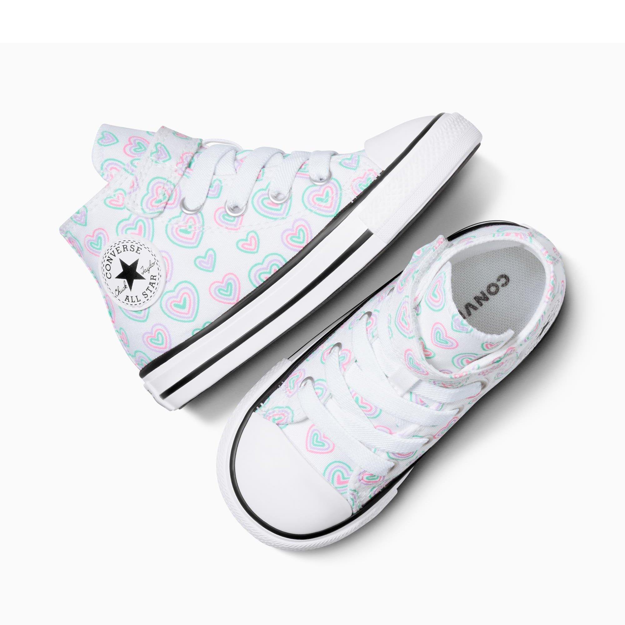 102-White/Oop - Converse - Kids' Chuck Taylor All Star Hea Canvas High-Top Trainers - 4