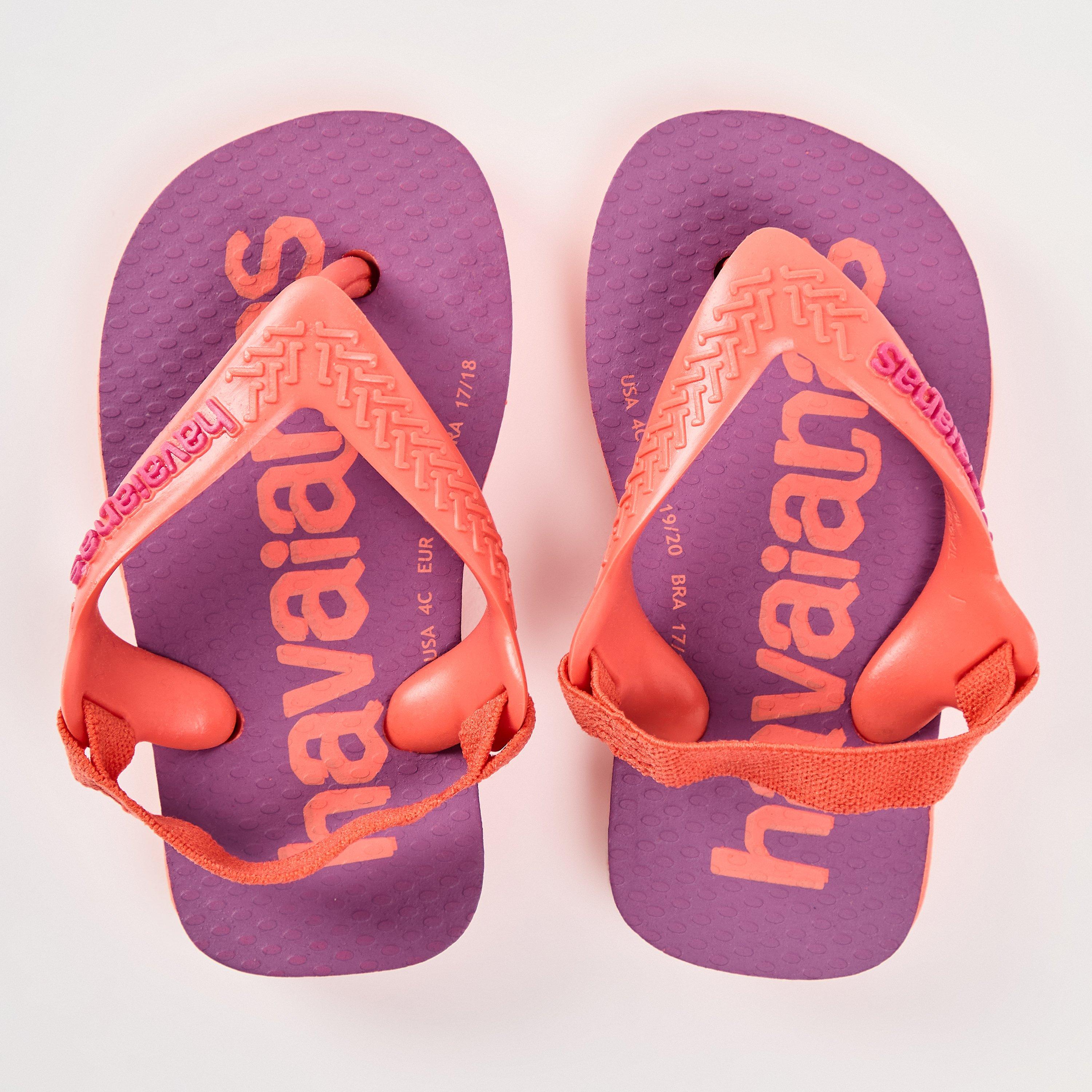 Salmon - Havaianas - Hav. Baby Logomania Salmon 17/18 Flip Flops Unisex Kids - 3