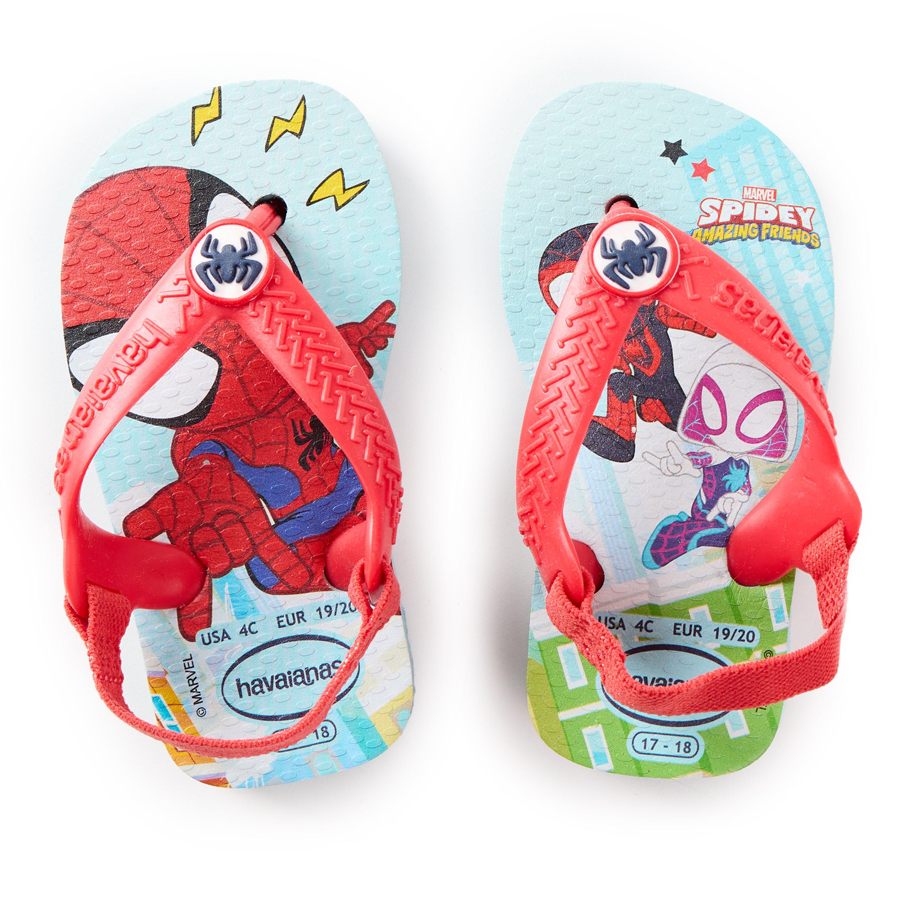 Bluered - Havaianas - Hav. Baby Marvel Blue/Red 17/18 Flip Flops Unisex Kids - 4