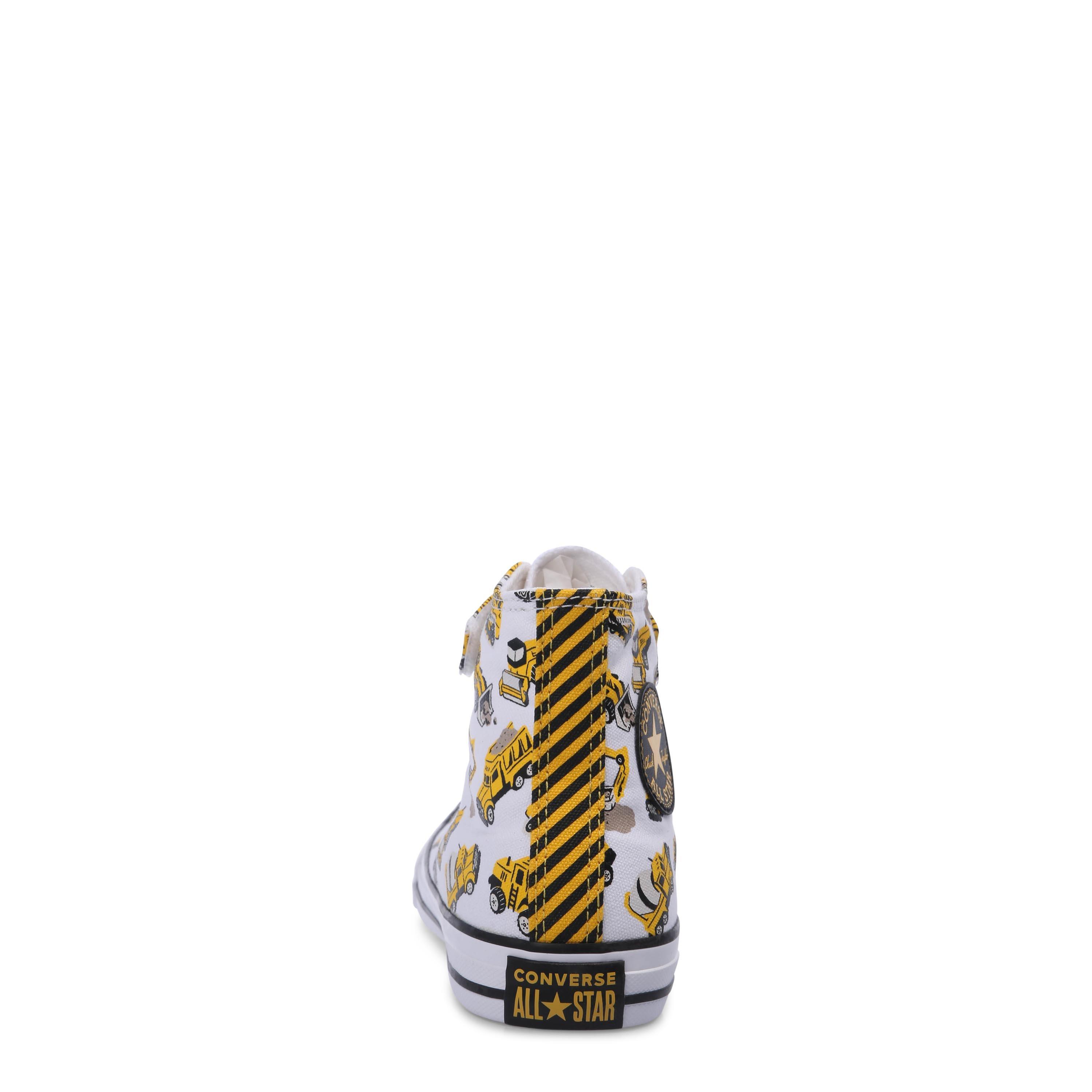 102-White/Bla - Converse - Kids' Chuck Taylor All Star Con Canvas High-Top Trainers - 4