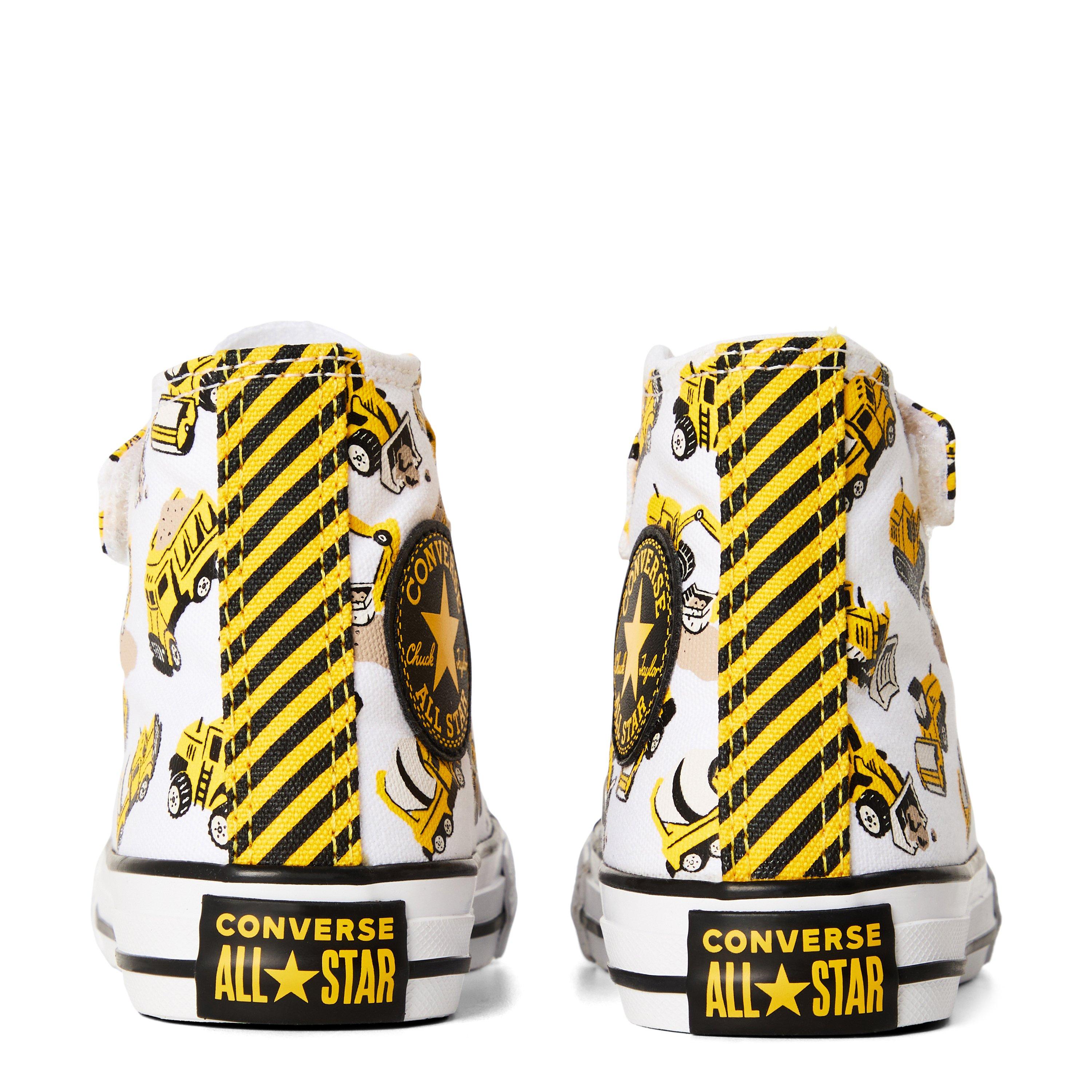 102-White/Bla - Converse - Kids' Chuck Taylor All Star Con Canvas High-Top Trainers - 5