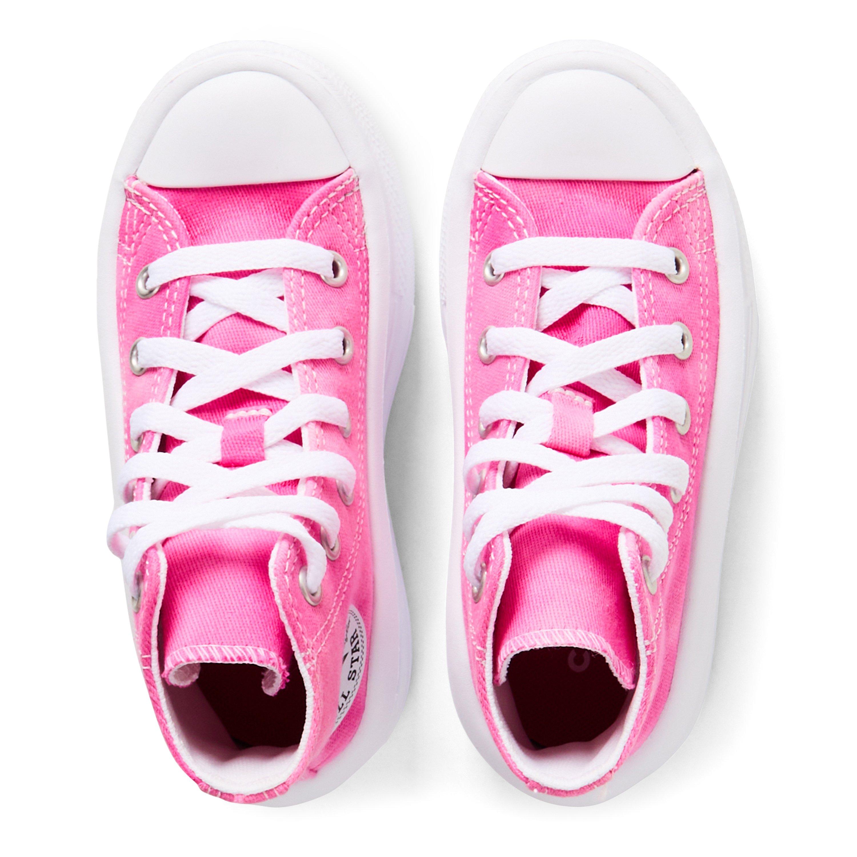 102-White/Cha - Converse - Unisex Kids' Chuck Taylor All Star Mov Canvas High-Top Trainers - 6