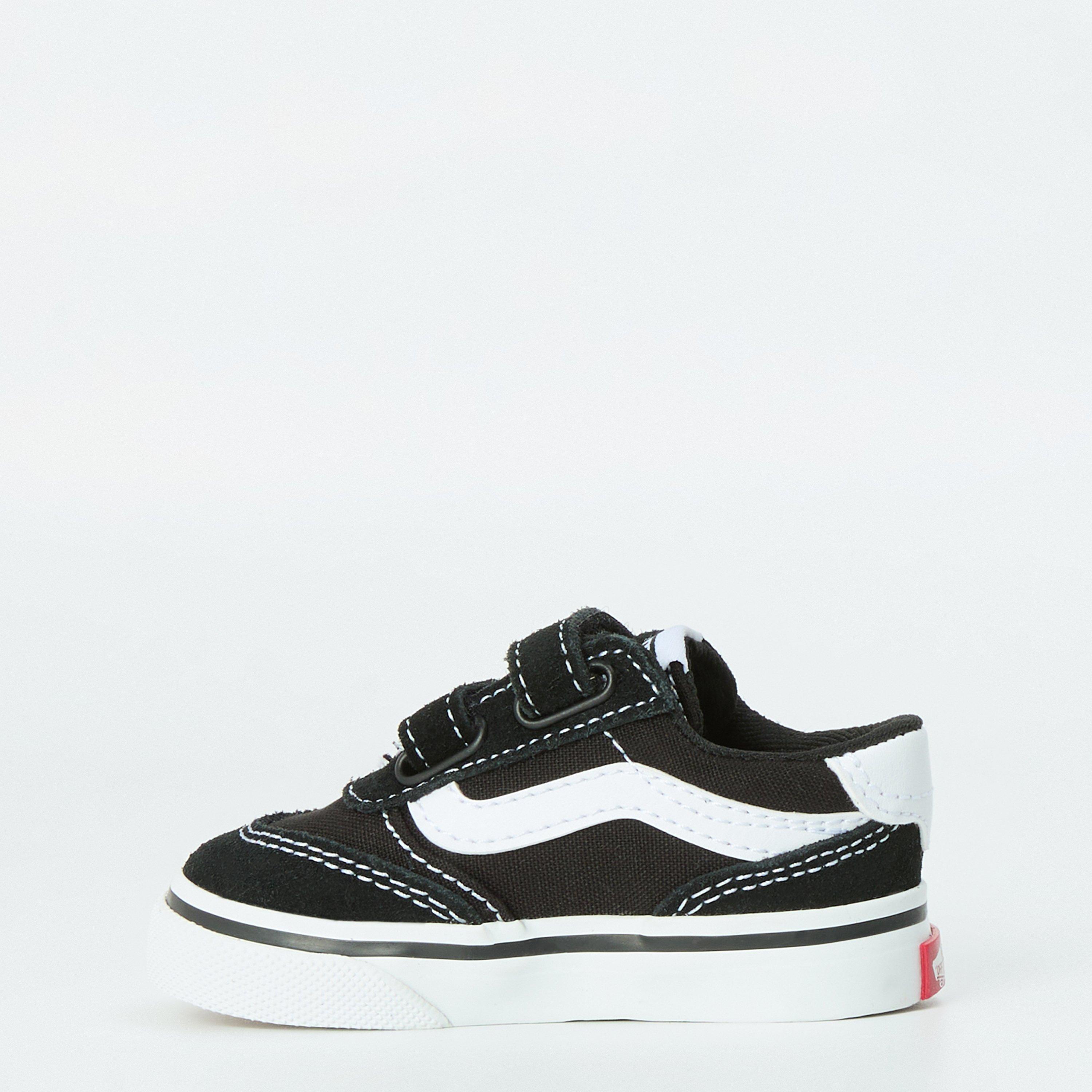 Blk/Wht BA2 - Vans - Kids' VanAct Brooklyn Canvas Low Trainers - 2