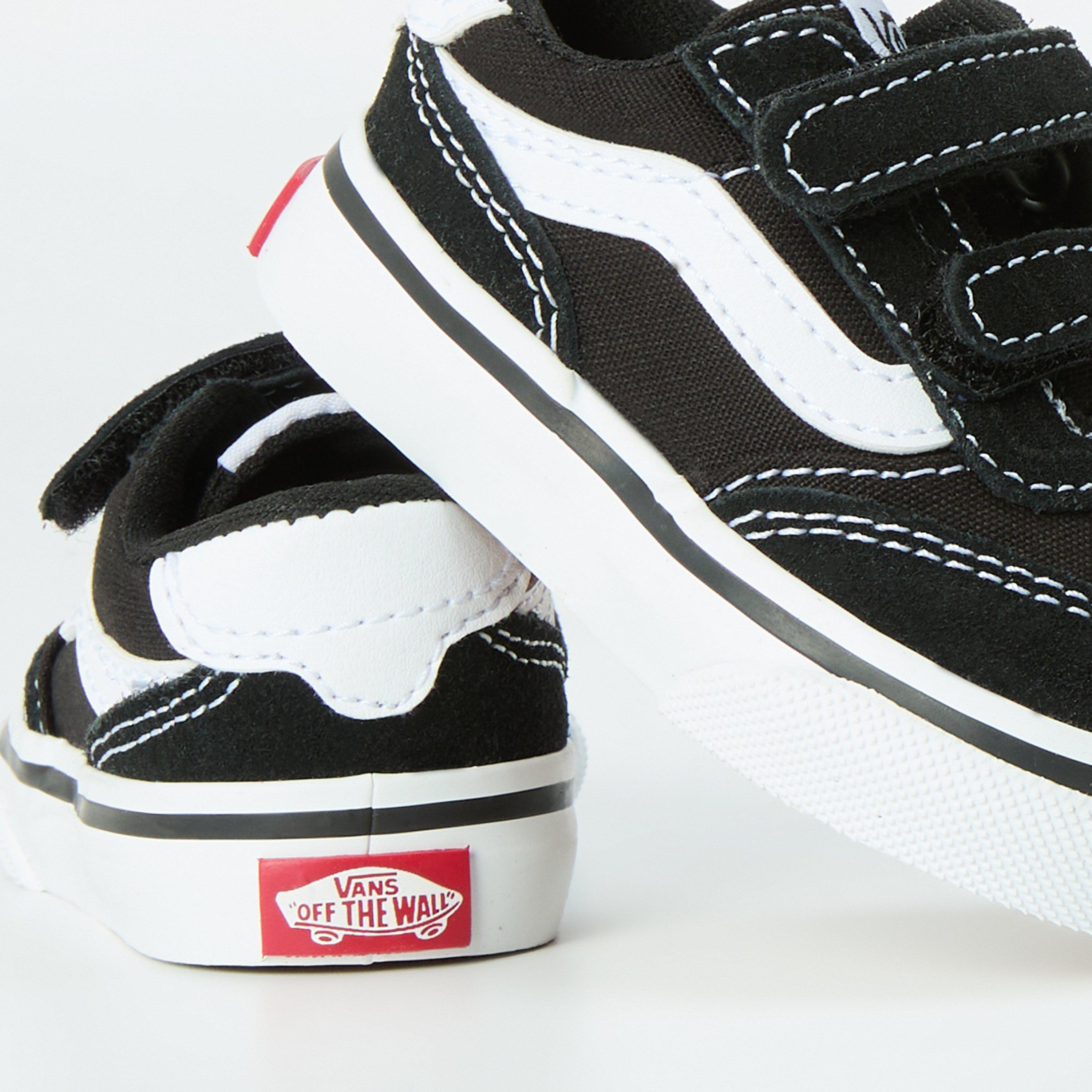 Blk/Wht BA2 - Vans - Kids' VanAct Brooklyn Canvas Low Trainers - 3