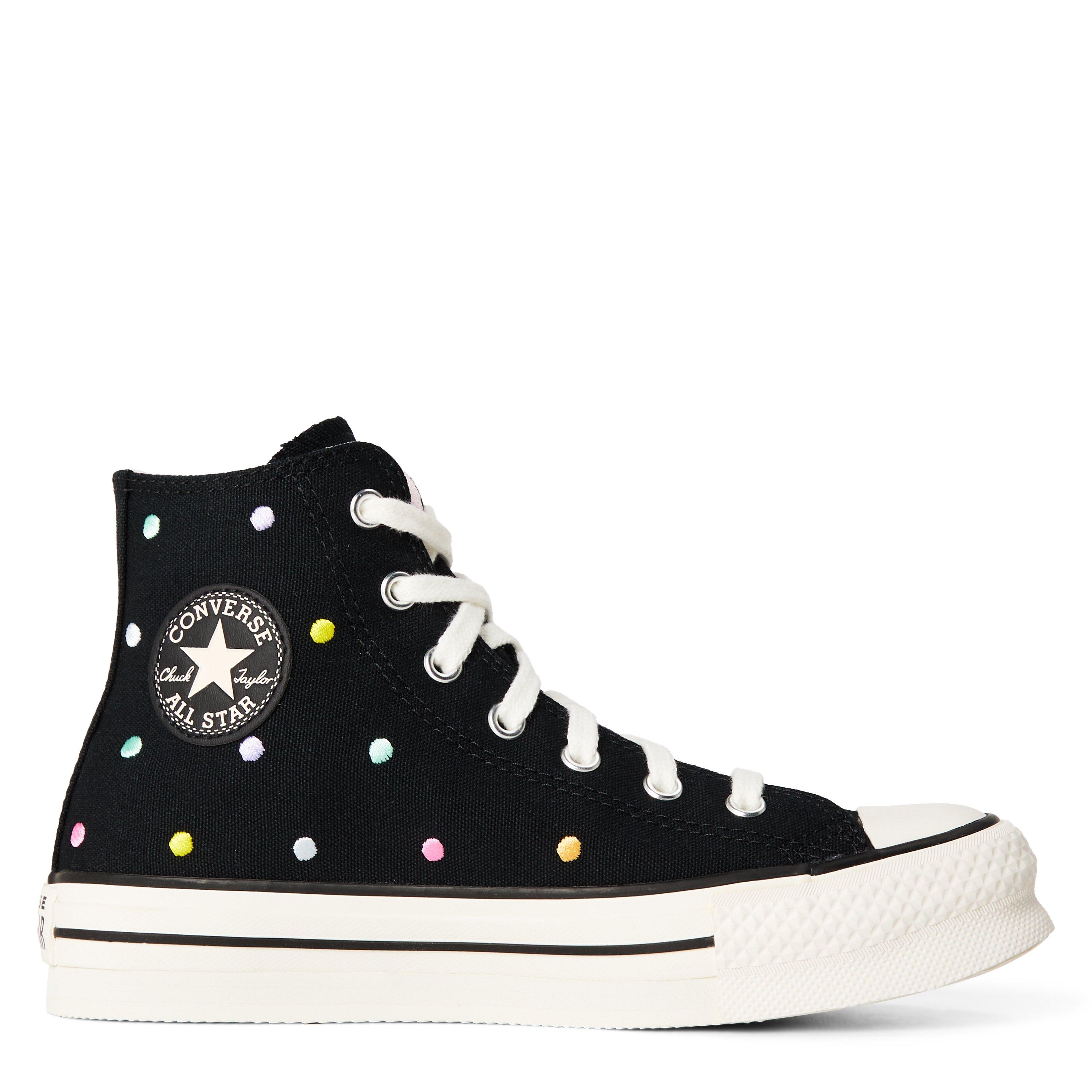 001-Black/Vin - Converse - Kids' Chuck Taylor All Star Eva Canvas High-Top Trainers - 1