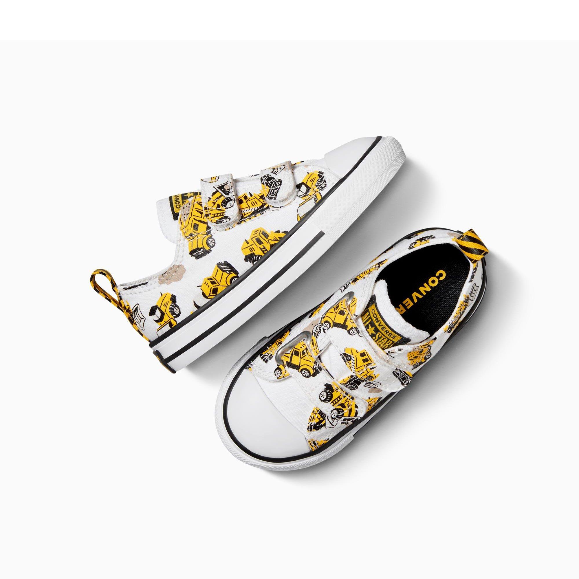 102-White/Bla - Converse - Unisex Kids' Chuck Taylor All Star Con Canvas Trainers - 4