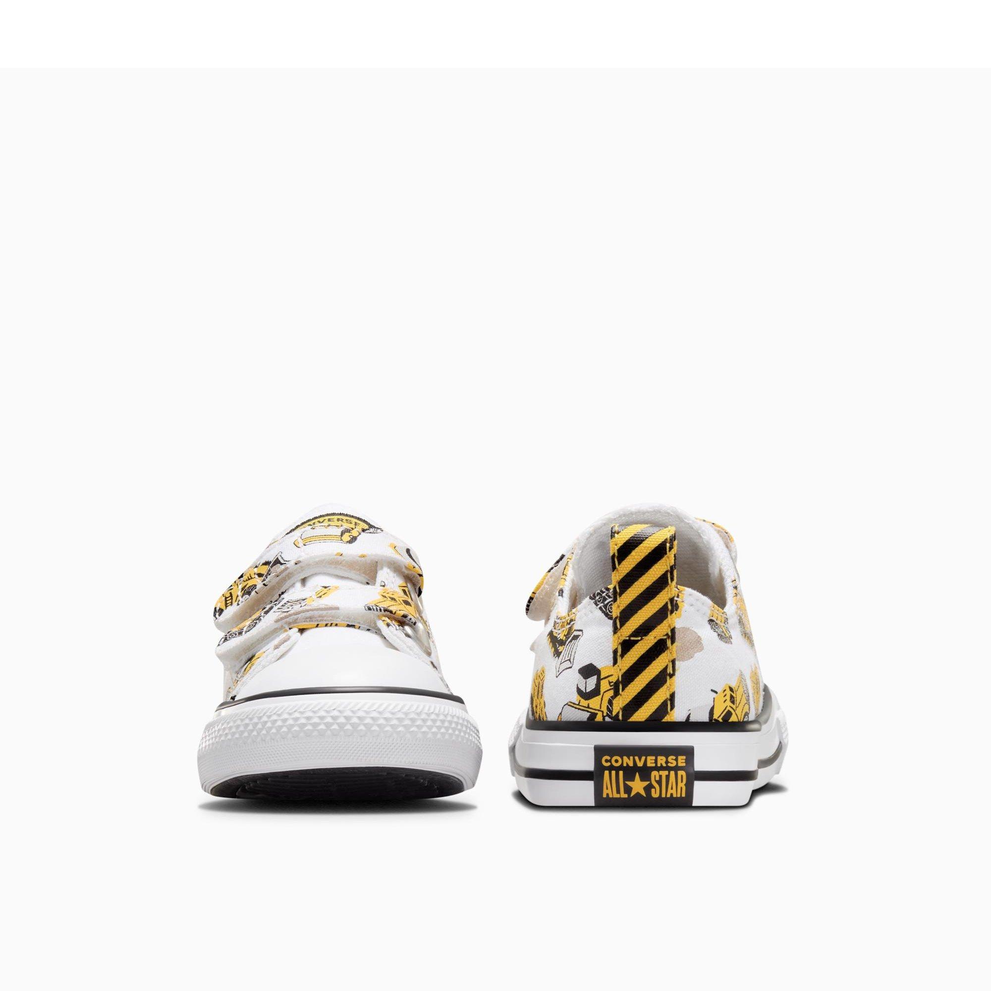 102-White/Bla - Converse - Unisex Kids' Chuck Taylor All Star Con Canvas Trainers - 6