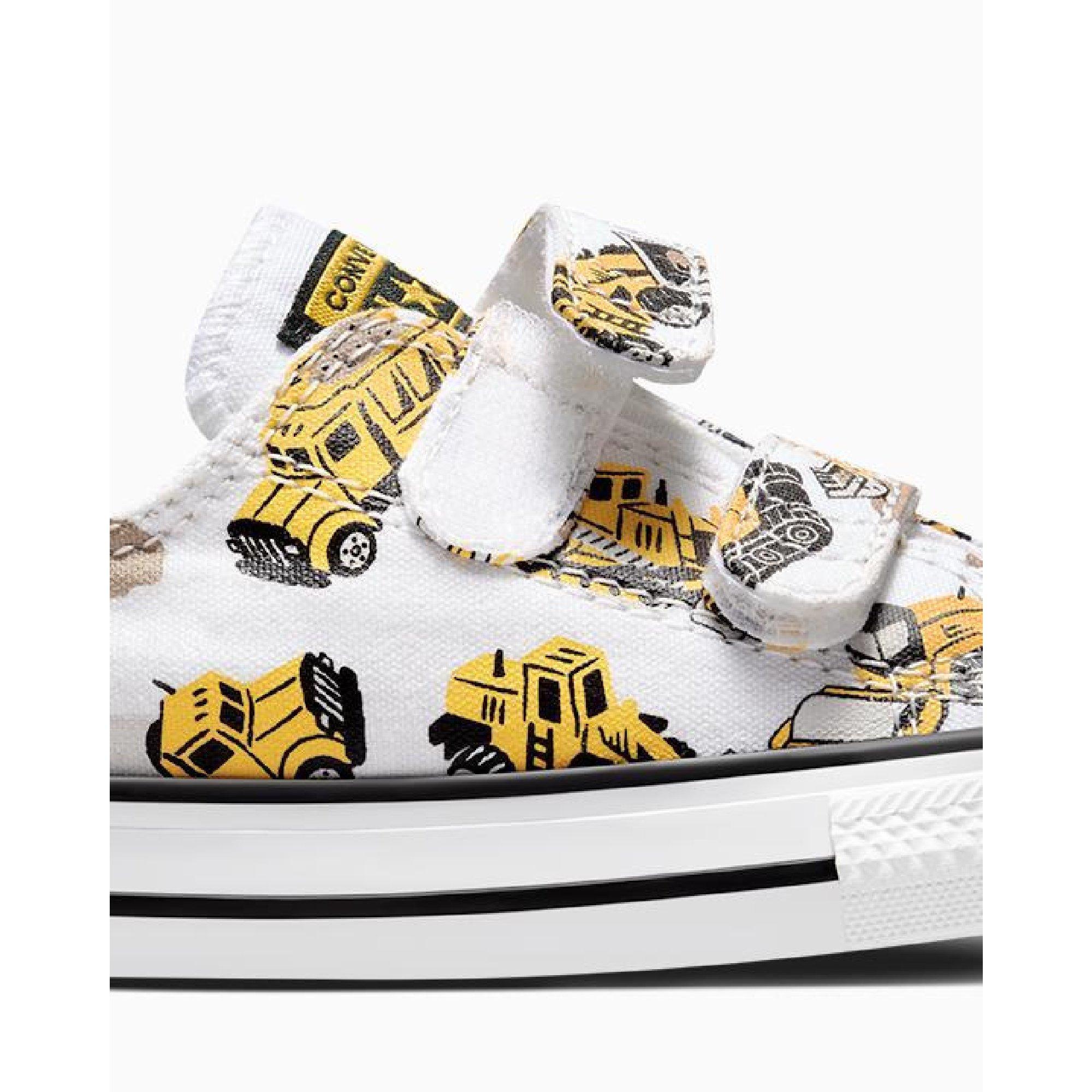 102-White/Bla - Converse - Unisex Kids' Chuck Taylor All Star Con Canvas Trainers - 7