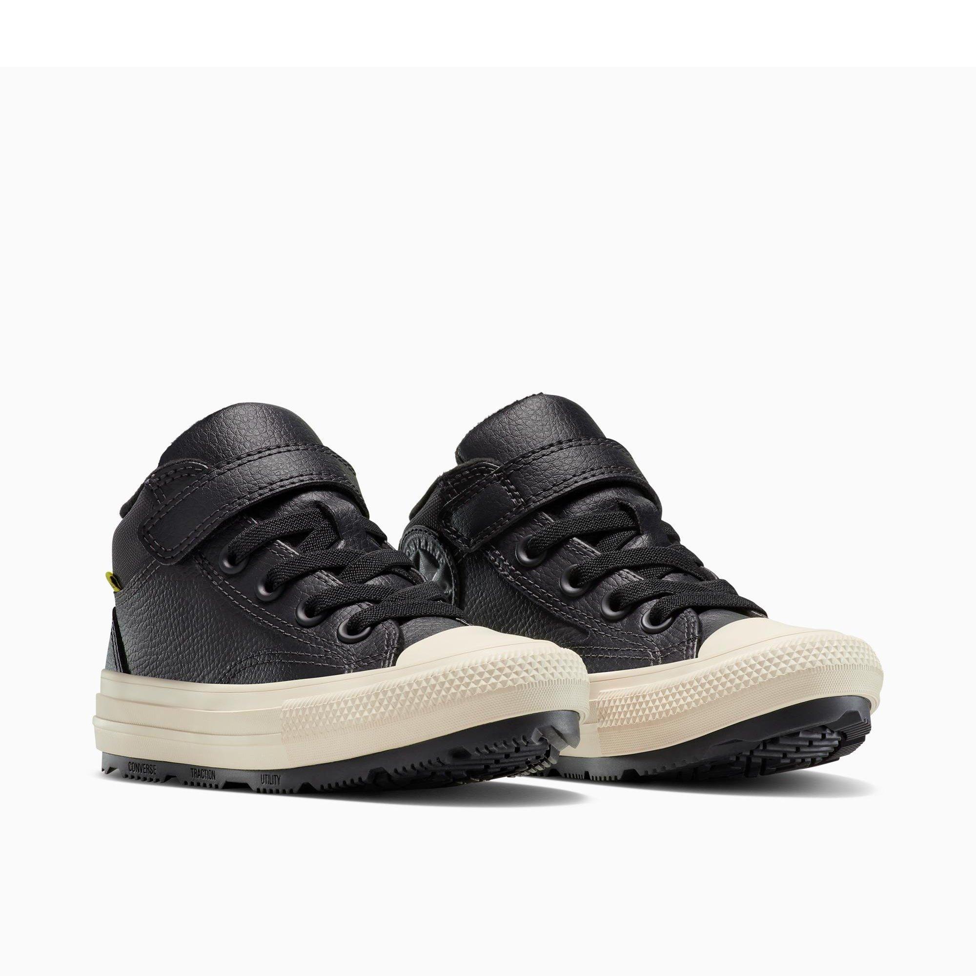 010-Dark Matt - Converse - Kids' Chuck Taylor All Star Mal Canvas High-Top Trainers - 3
