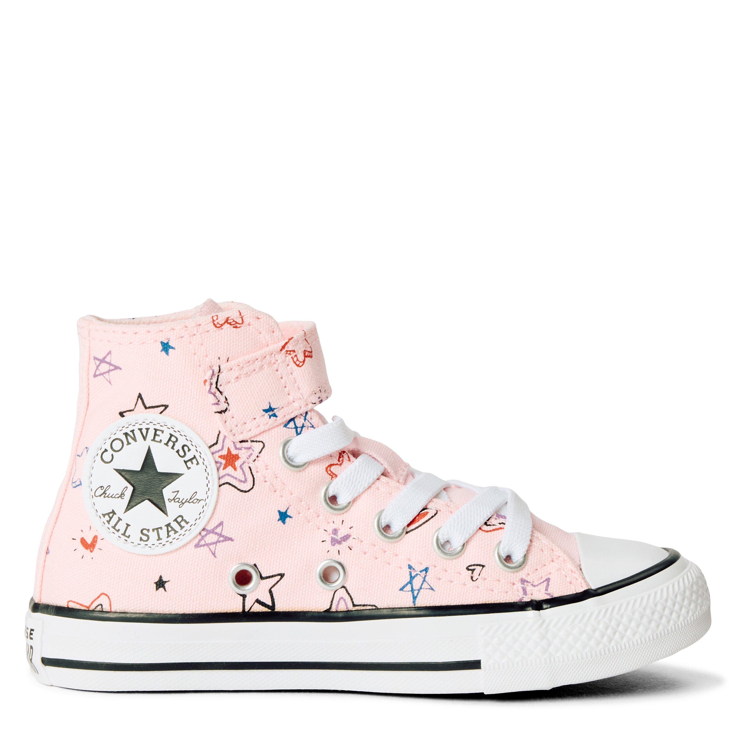 692-Pink Fros - Converse - Kids' Chuck Taylor All Star Doo Canvas High-Top Trainers - 1
