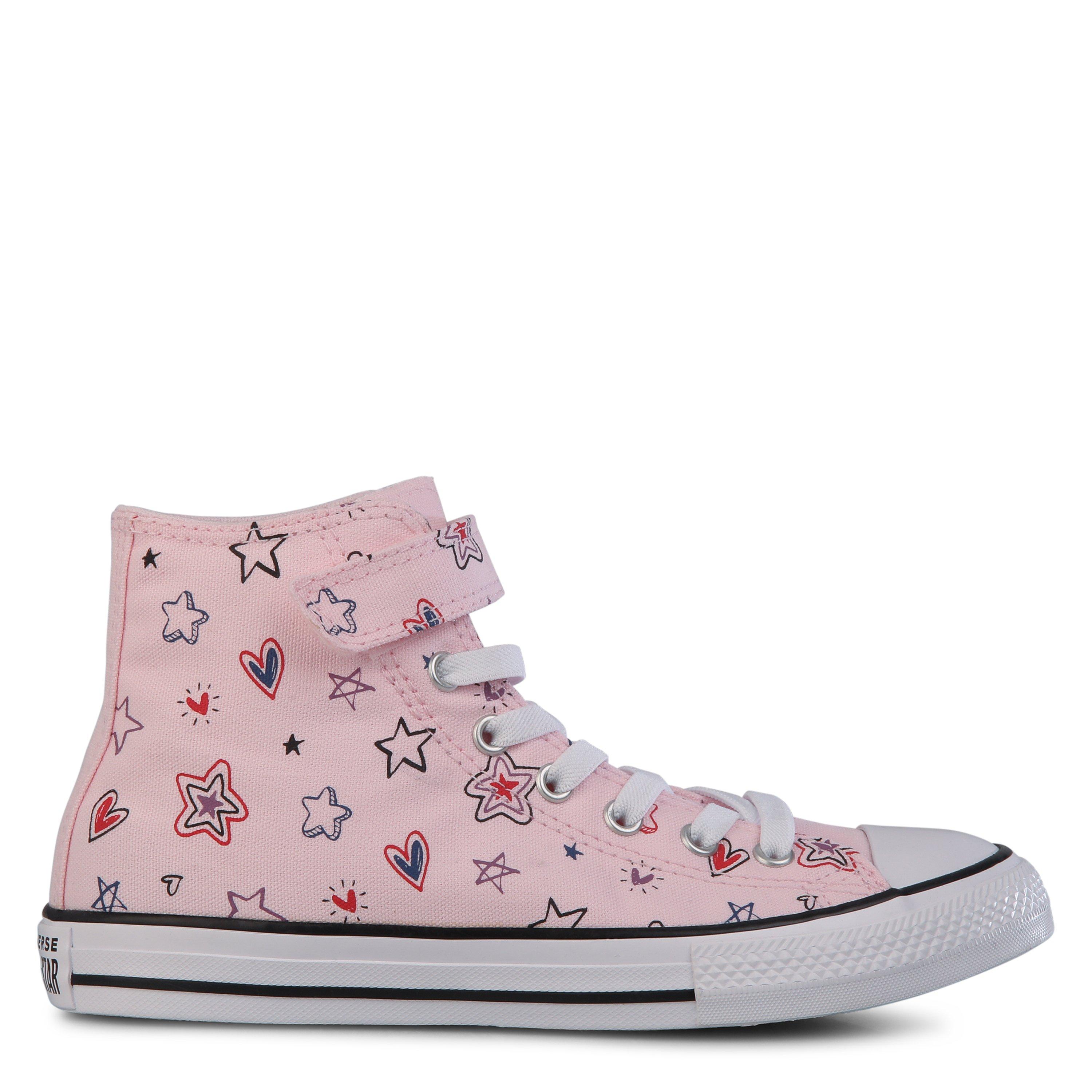 692-Pink Fros - Converse - Kids' Chuck Taylor All Star Doo Canvas High-Top Trainers - 1
