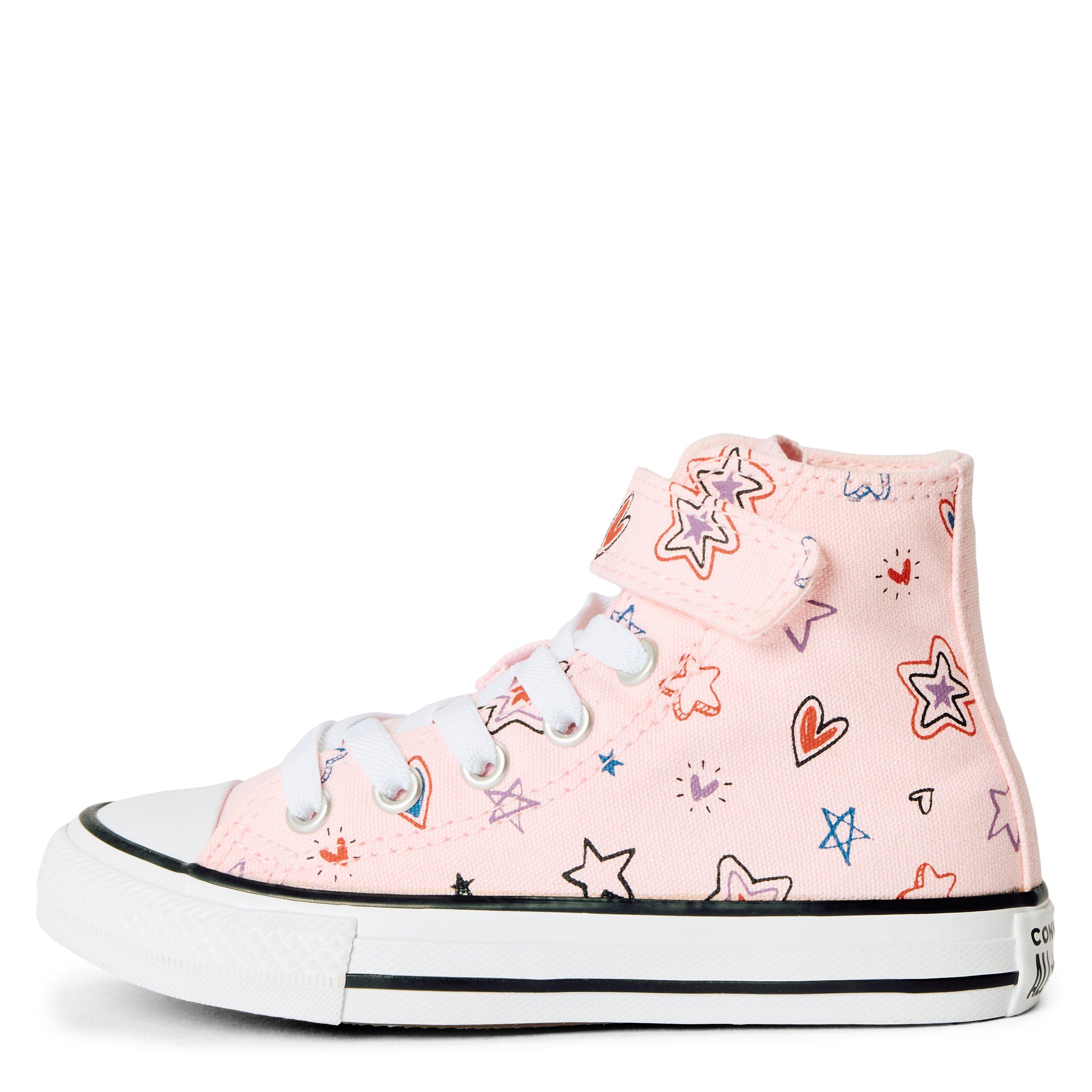 692-Pink Fros - Converse - Kids' Chuck Taylor All Star Doo Canvas High-Top Trainers - 2