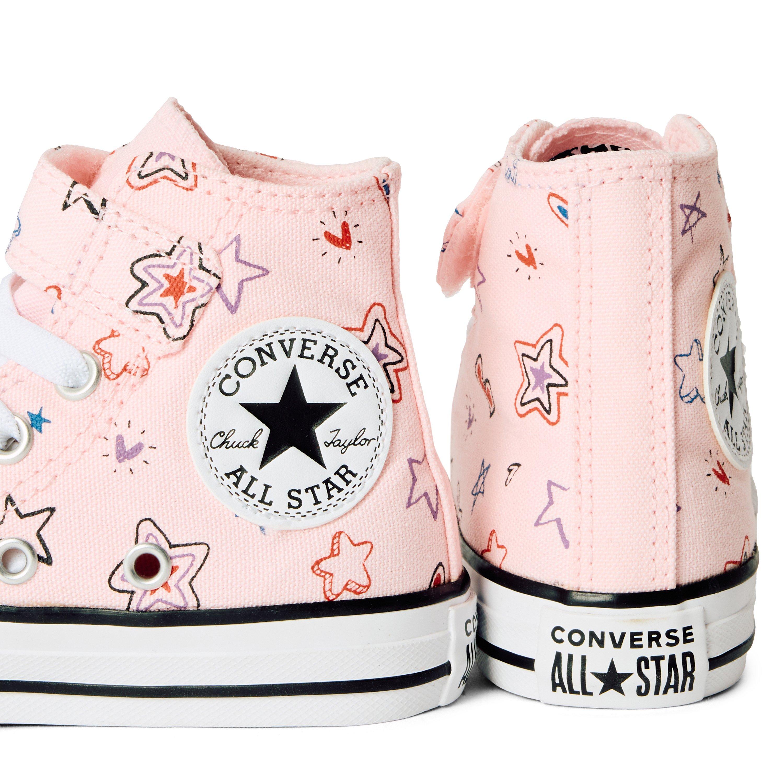 692-Pink Fros - Converse - Kids' Chuck Taylor All Star Doo Canvas High-Top Trainers - 3