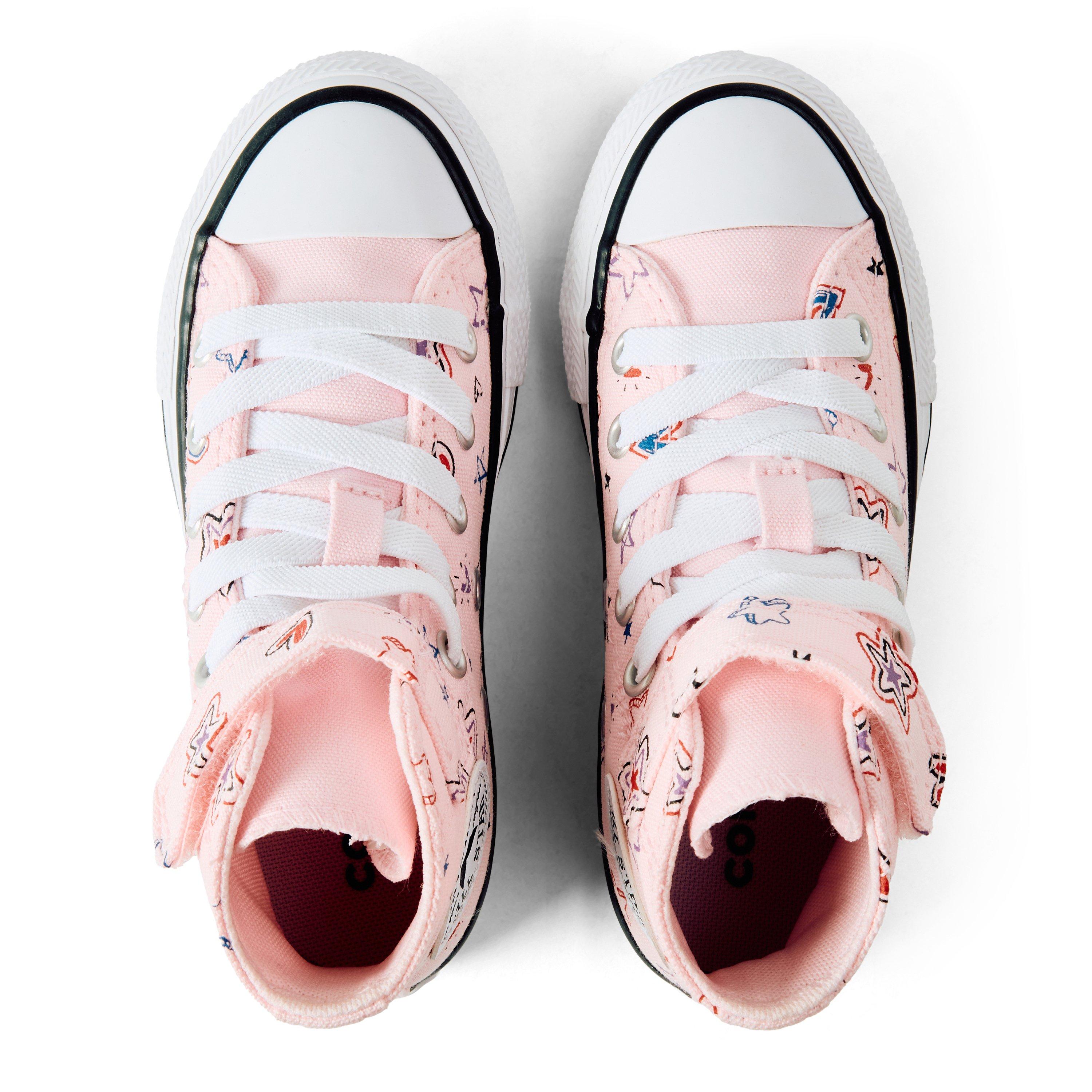 692-Pink Fros - Converse - Kids' Chuck Taylor All Star Doo Canvas High-Top Trainers - 4