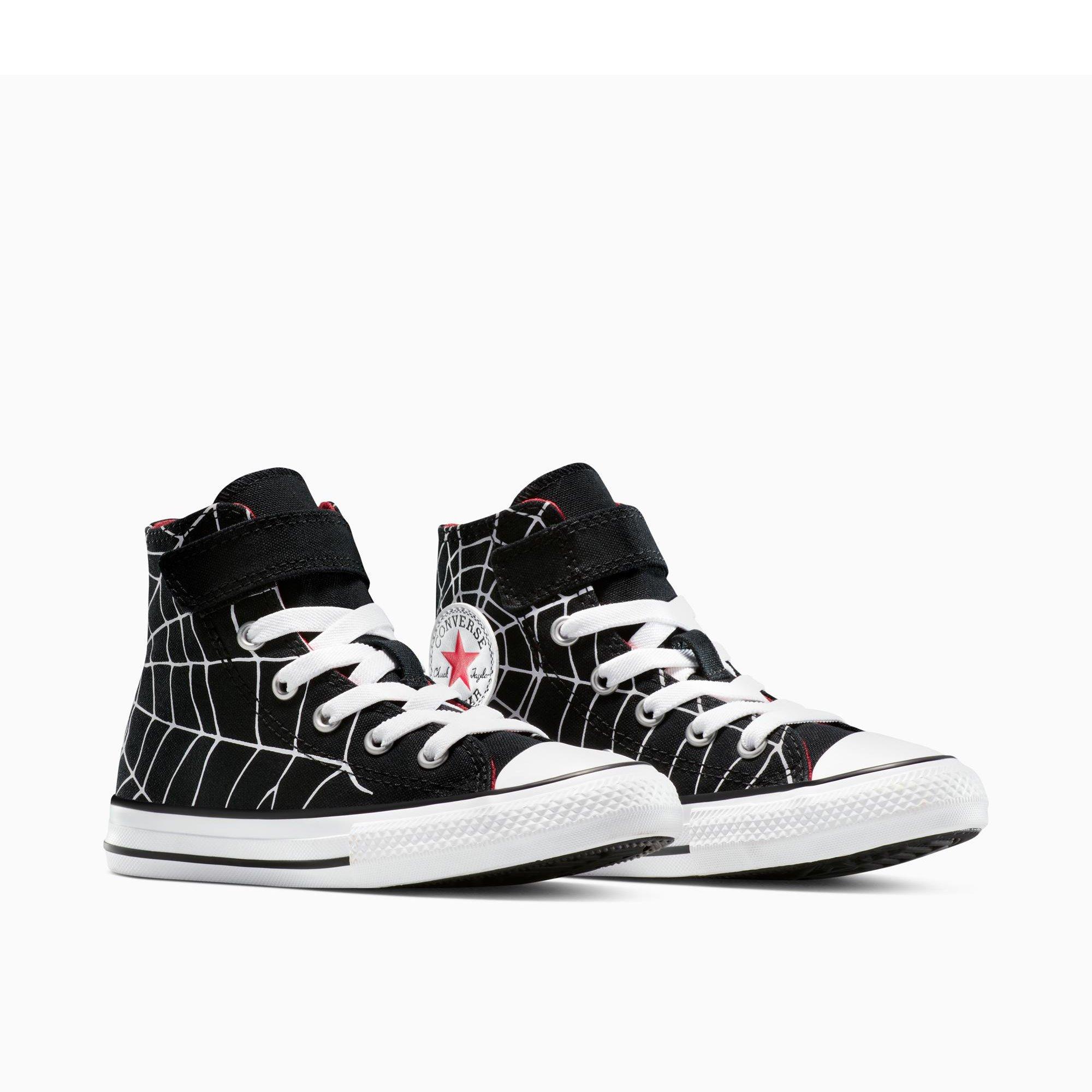 001-Black/Whi - Converse - Kids' Chuck Taylor All Star Spi Canvas High-Top Trainers - 3