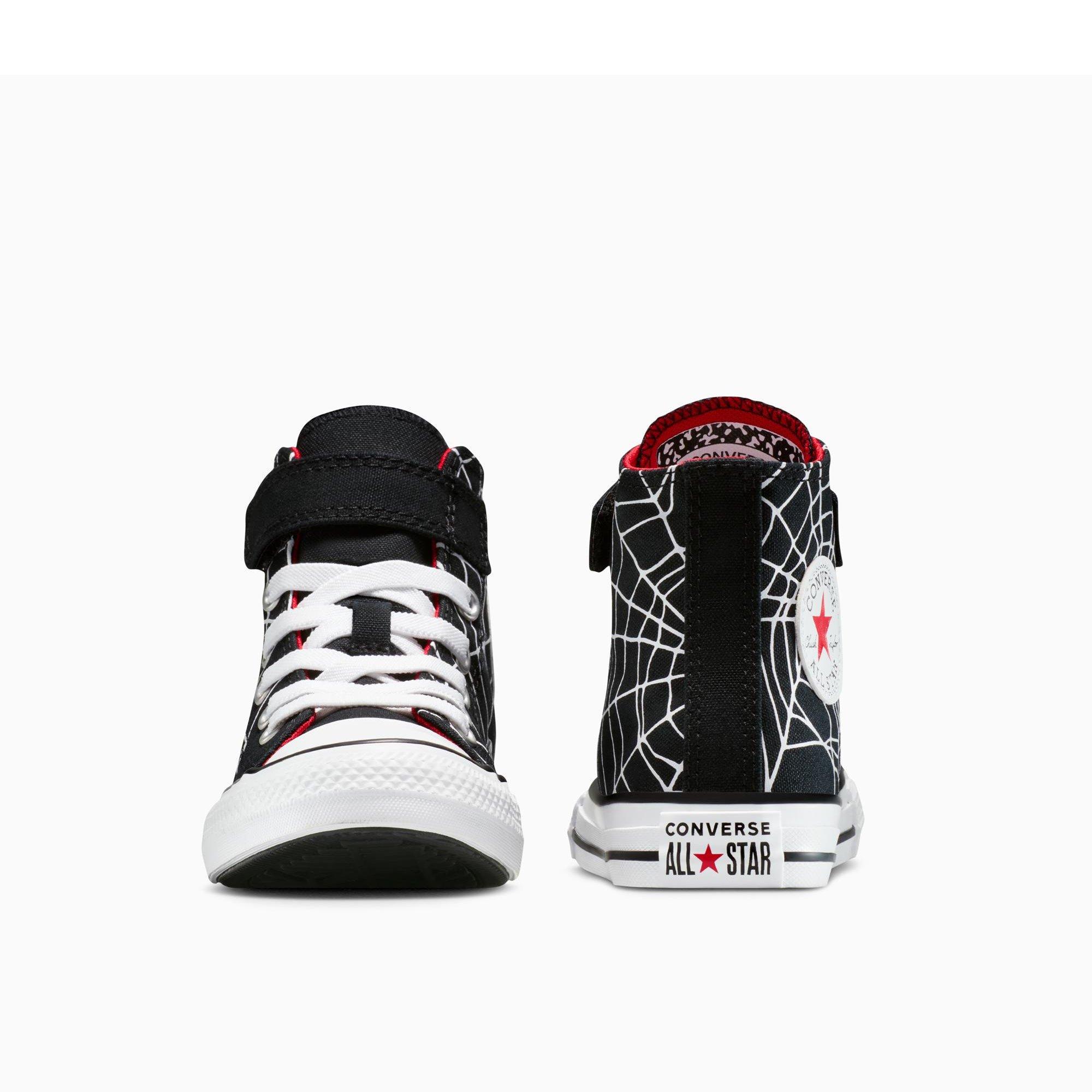 001-Black/Whi - Converse - Kids' Chuck Taylor All Star Spi Canvas High-Top Trainers - 5