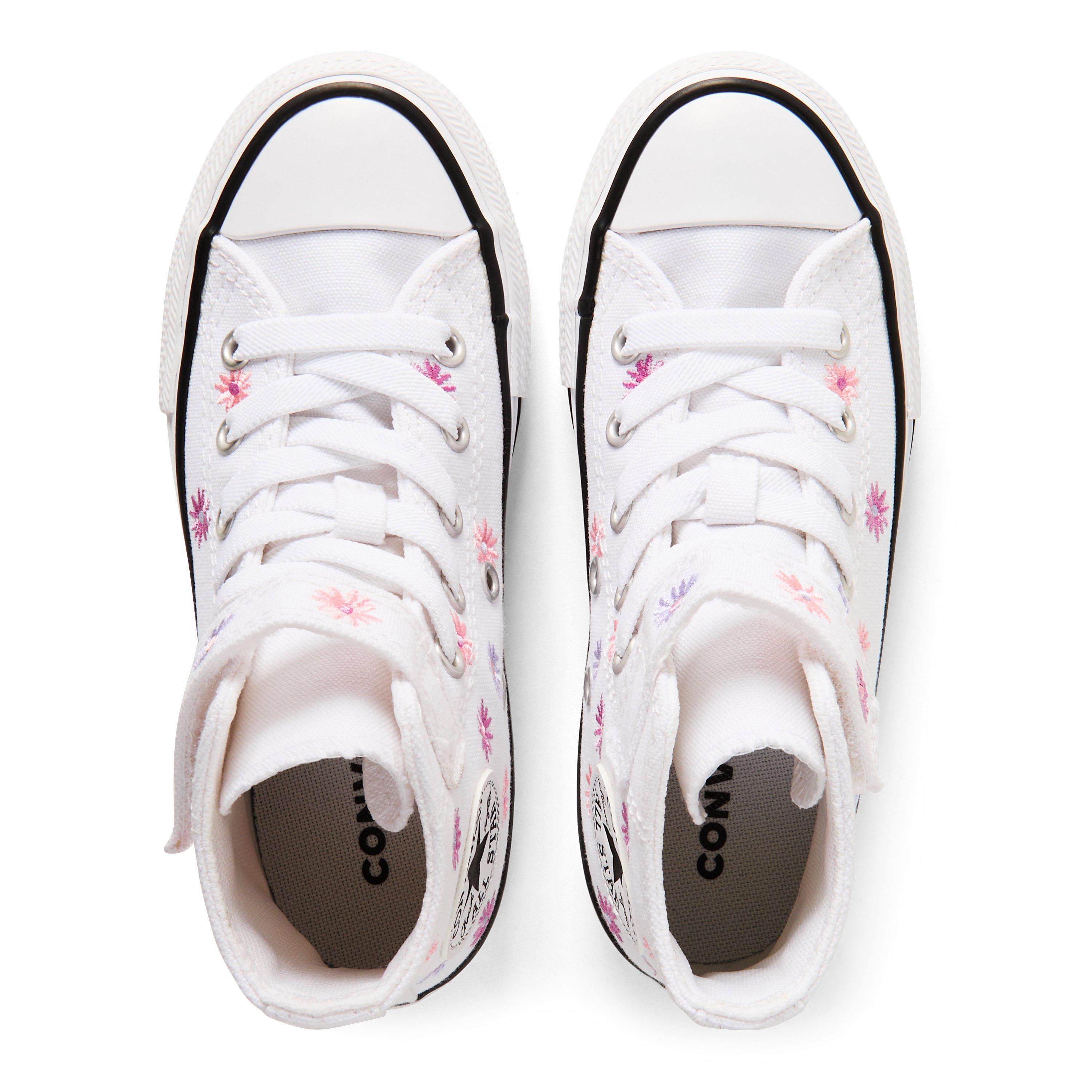 102-White/Lt - Converse - Kids' Chuck Taylor All Star Canvas High-Top Trainers - 6