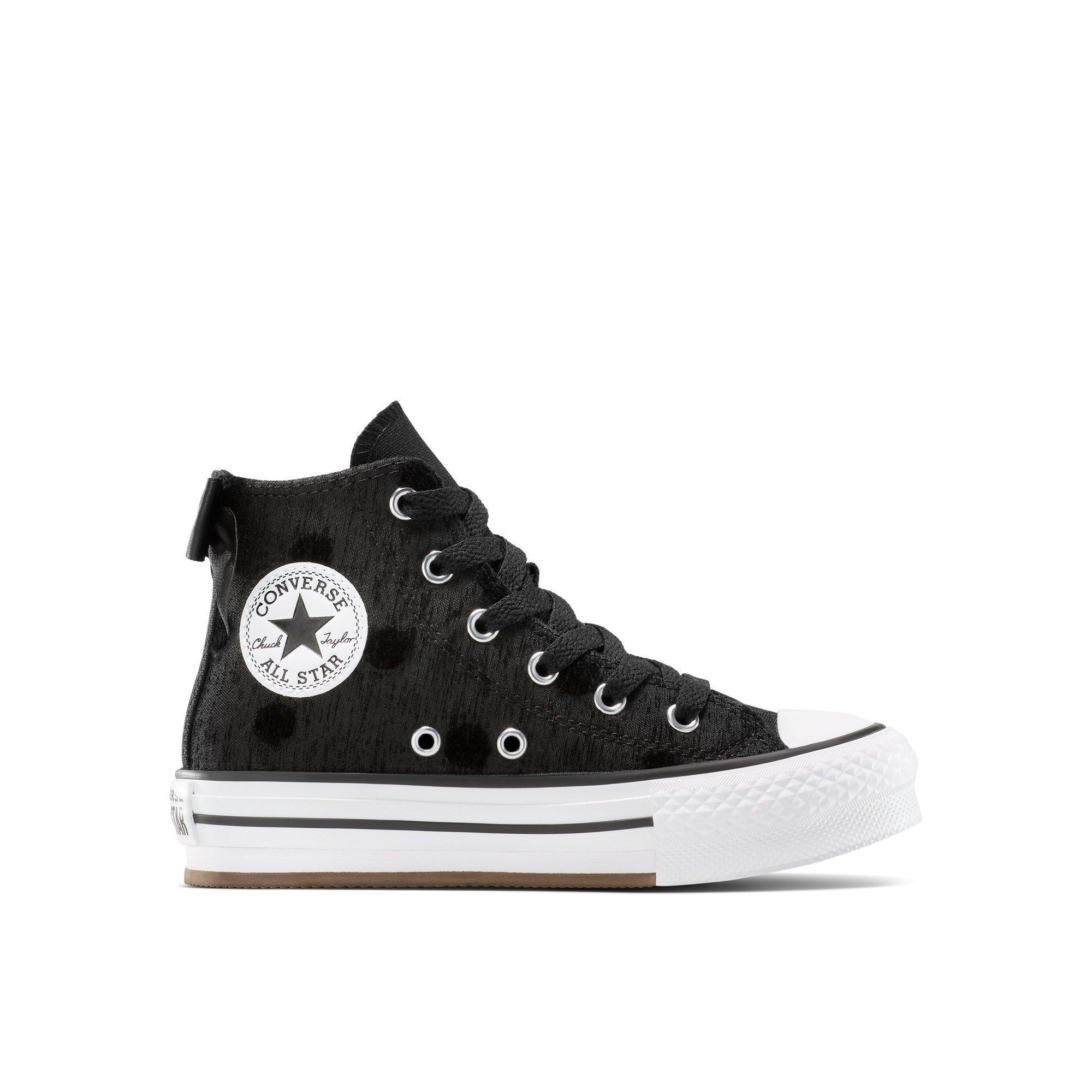 Converse  Kids ' Chuck Taylor All Star Lif Canvas High-Top Trainers - 001-Black/Whi - 11.5 (29)