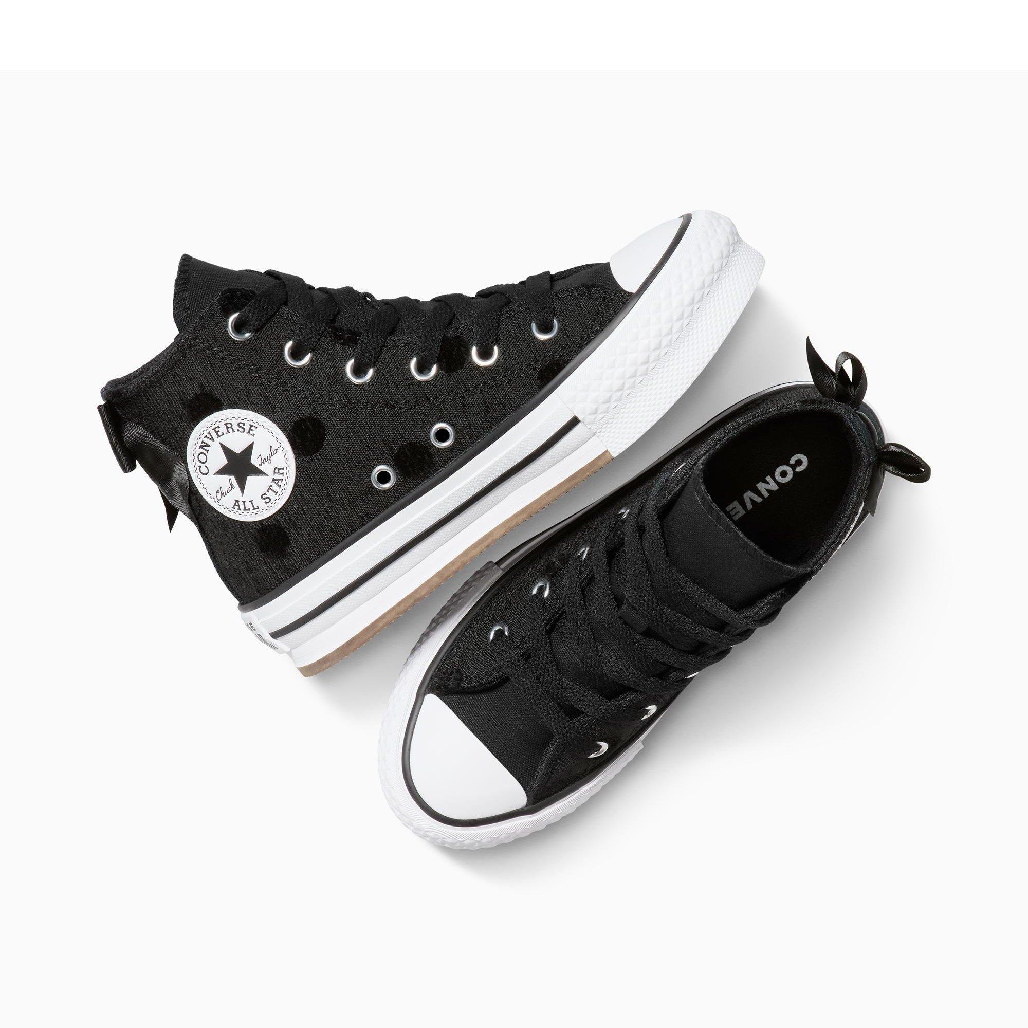001-Black/Whi - Converse - Unisex Kids' Chuck Taylor All Star Lif Canvas High-Top Trainers - 5