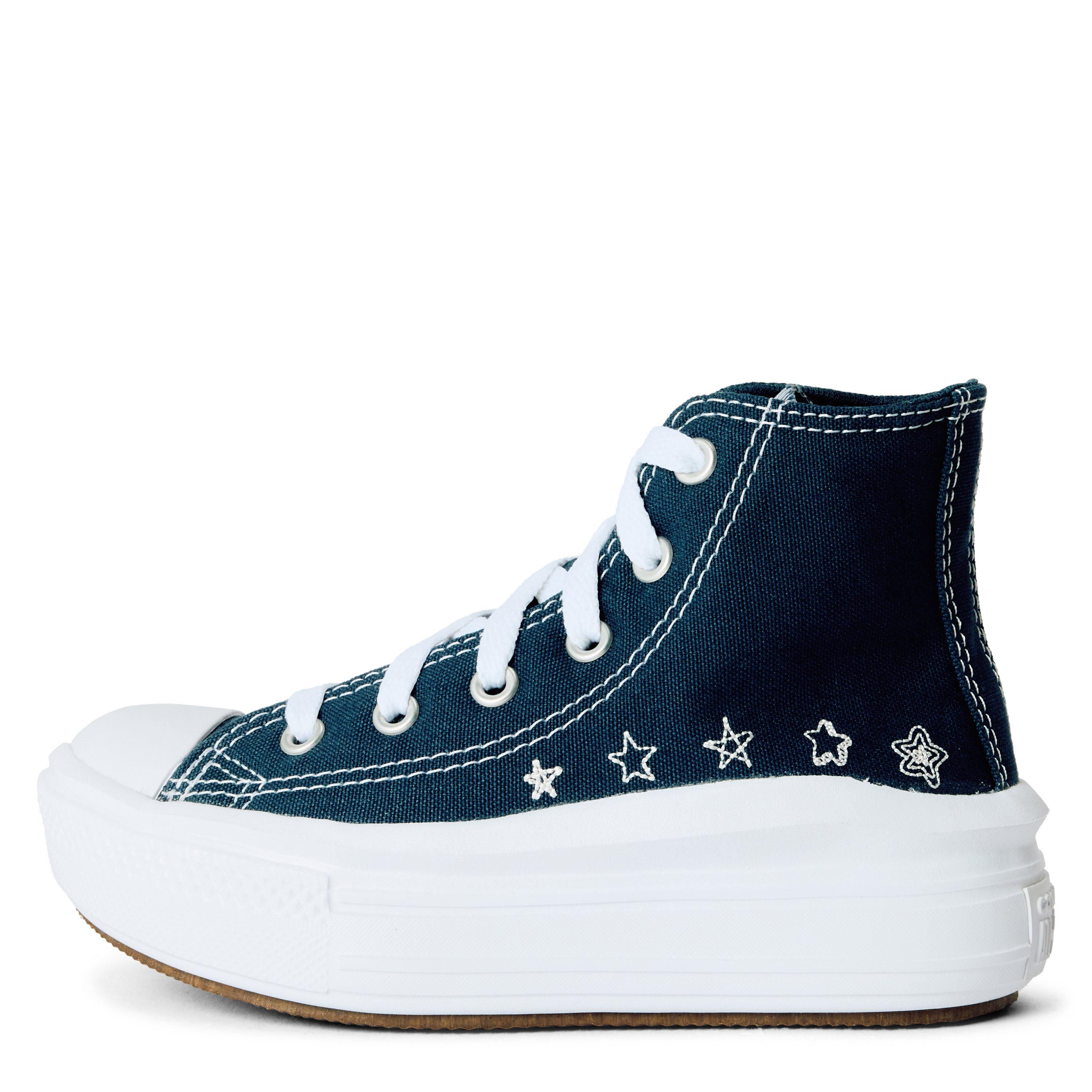 410-Navy/Navy - Converse - Unisex Kids' Chuck Taylor All Star Mov Canvas High-Top Trainers - 2