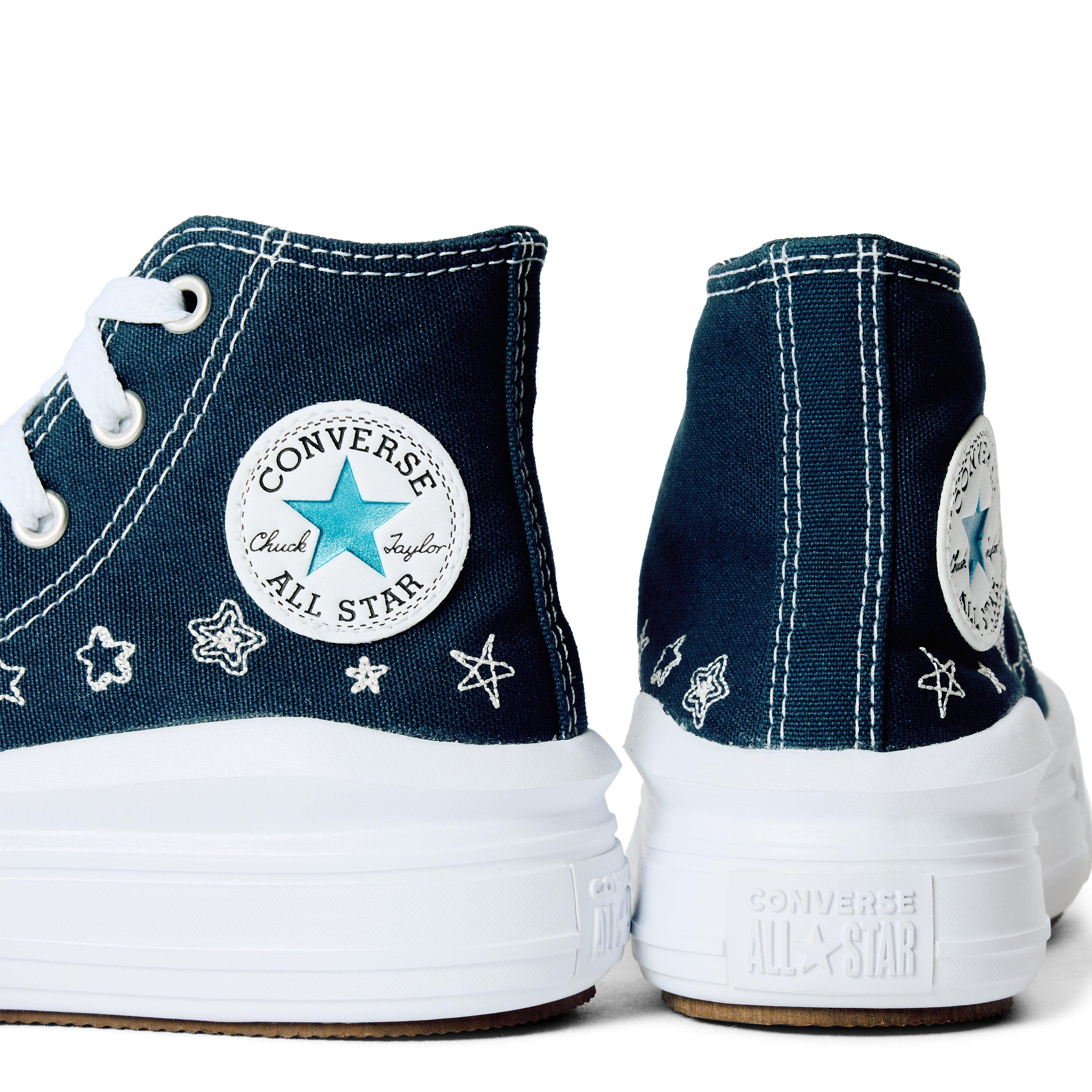 410-Navy/Navy - Converse - Unisex Kids' Chuck Taylor All Star Mov Canvas High-Top Trainers - 3