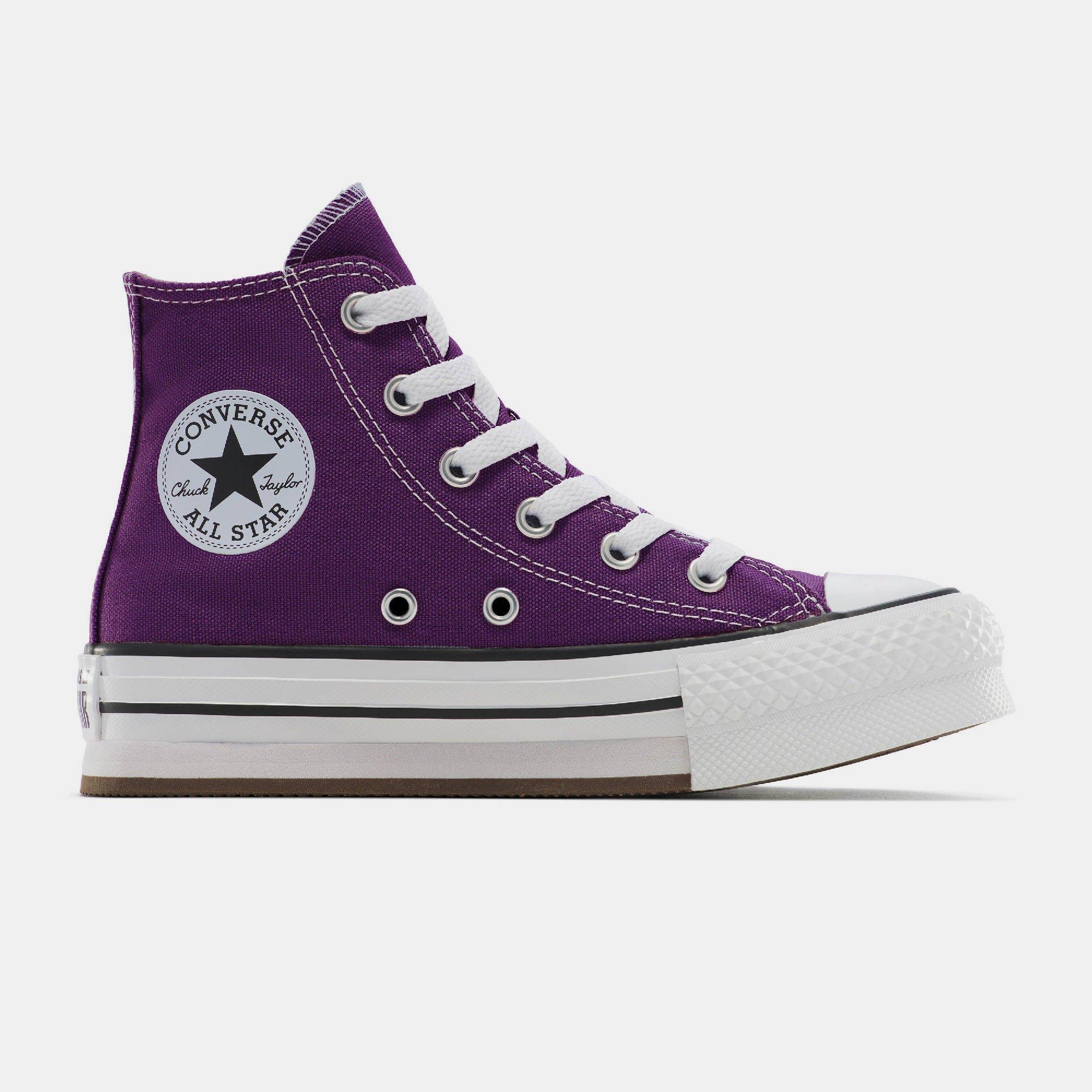 501-Blackberr - Converse - Kids' Chuck Taylor All Star Eva Canvas High-Top Trainers - 1