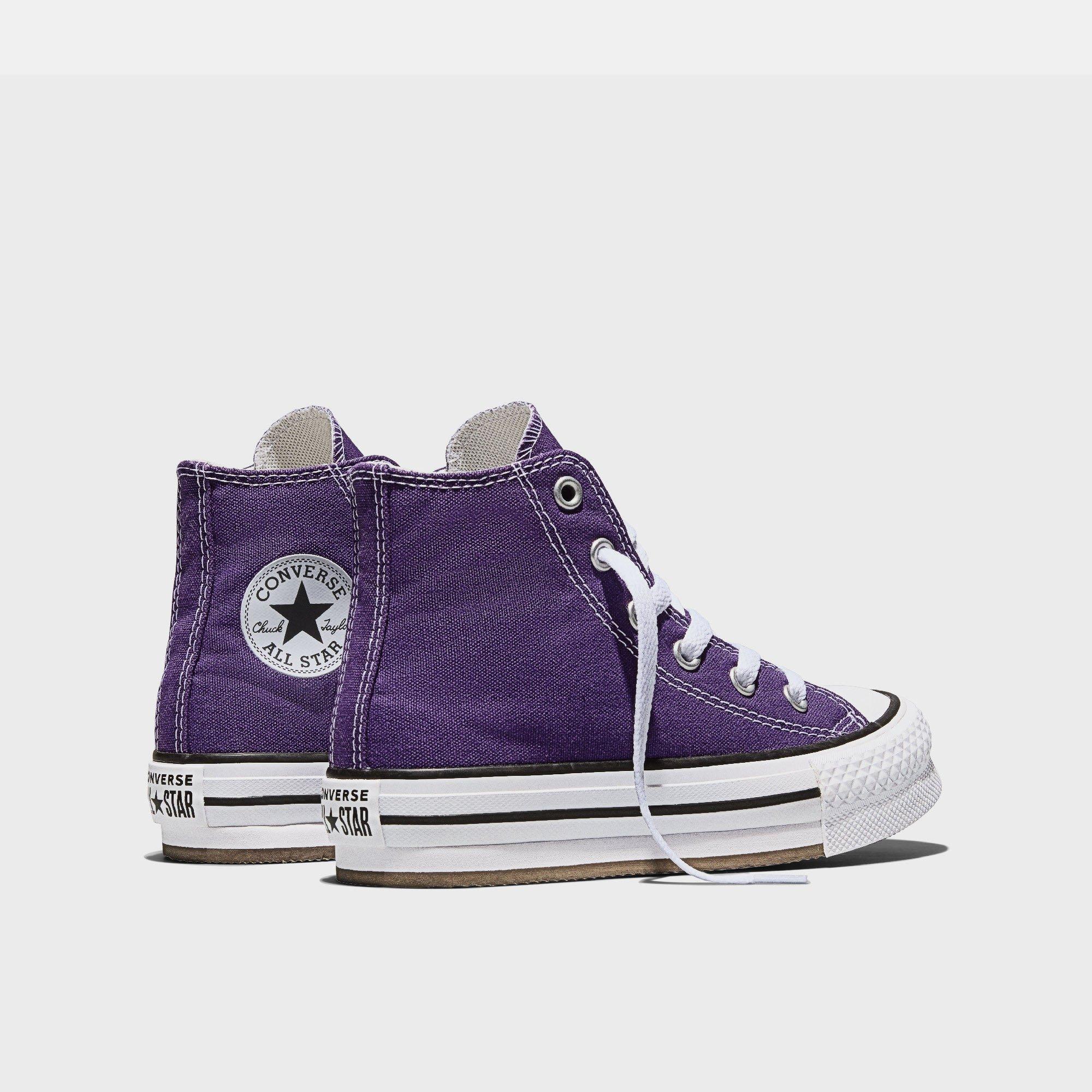 501-Blackberr - Converse - Kids' Chuck Taylor All Star Eva Canvas High-Top Trainers - 2